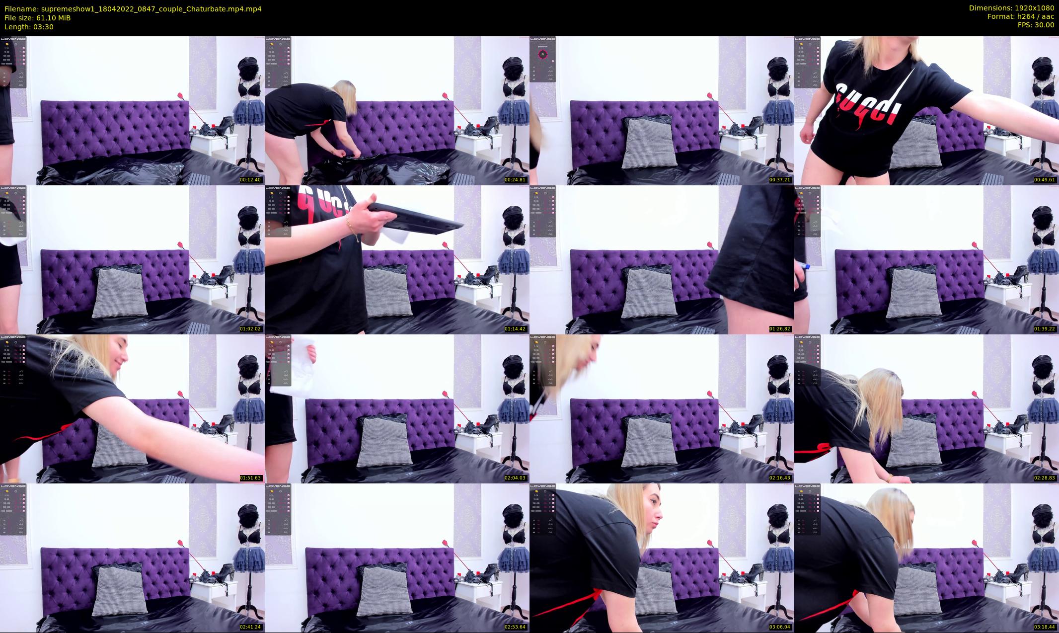 supremeshow1 — 4 minute Chaturbate couple cam show recording, 1080p, Apr 18, 2022