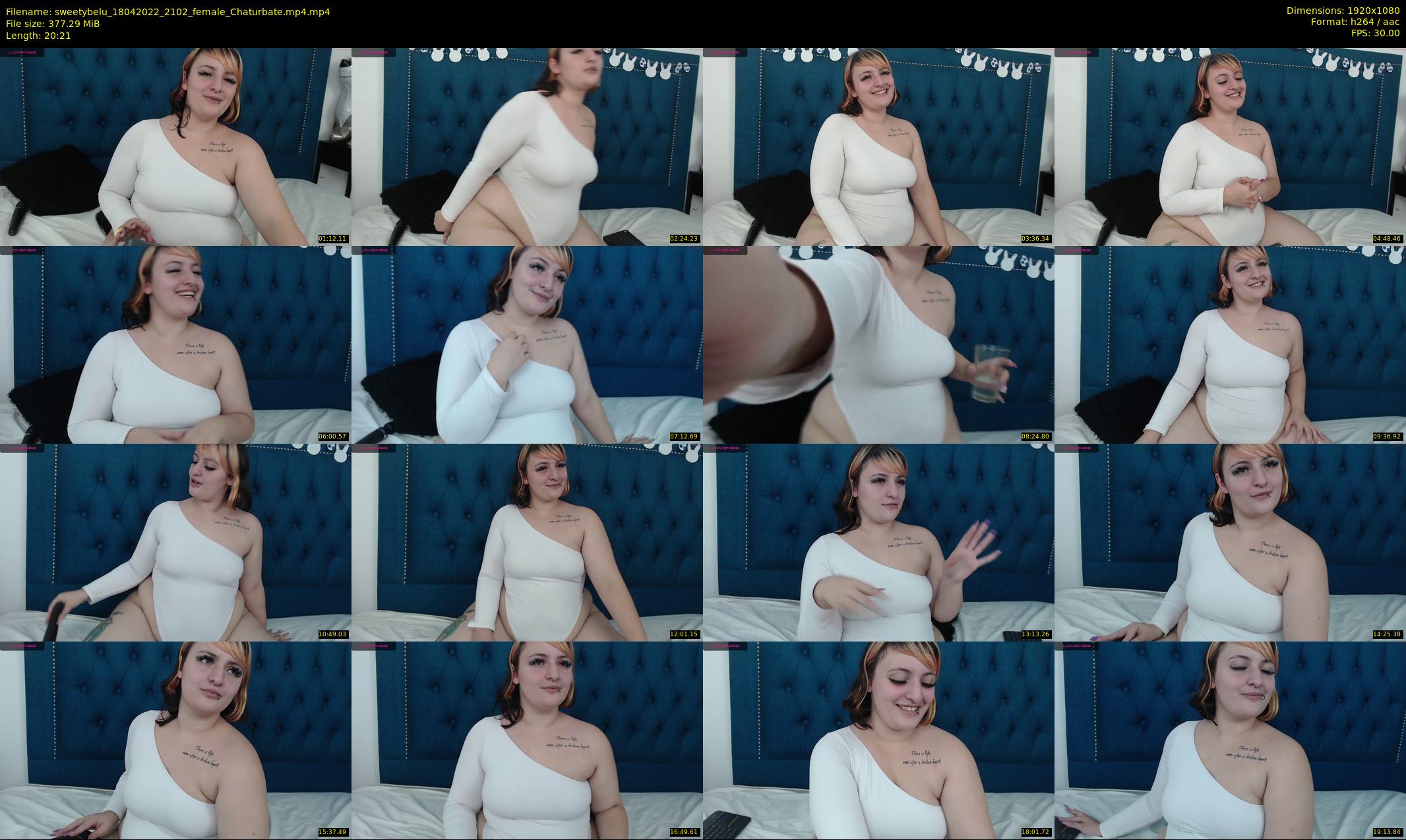 sweetybelu — 21 minute Chaturbate female cam show recording, 1080p, Apr 18, 2022
