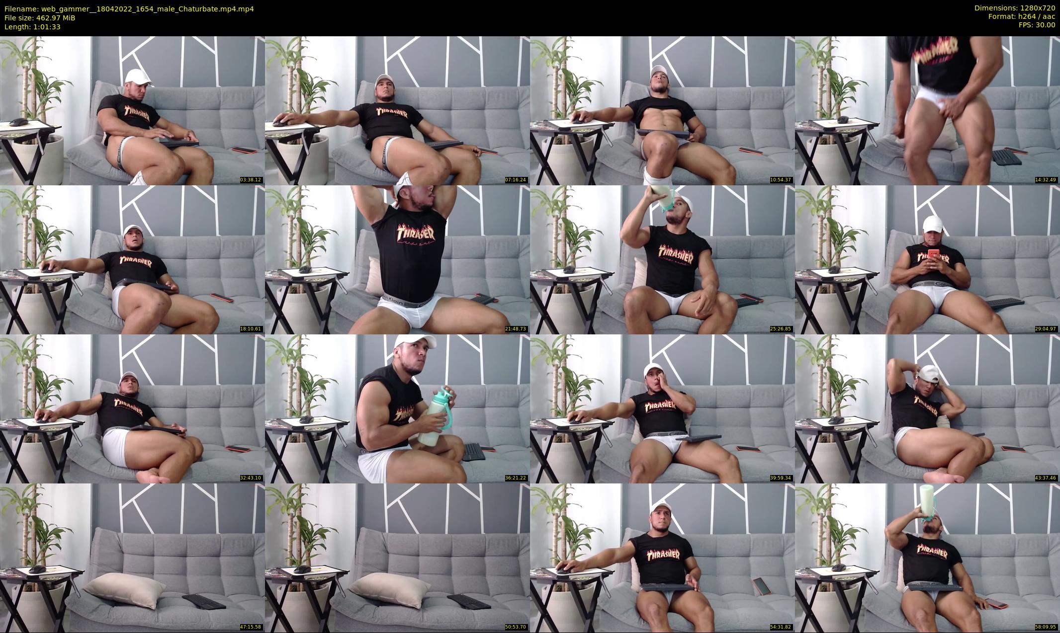 web_gammer_ — 62 minute Chaturbate male cam show recording, 720p, Apr 18, 2022
