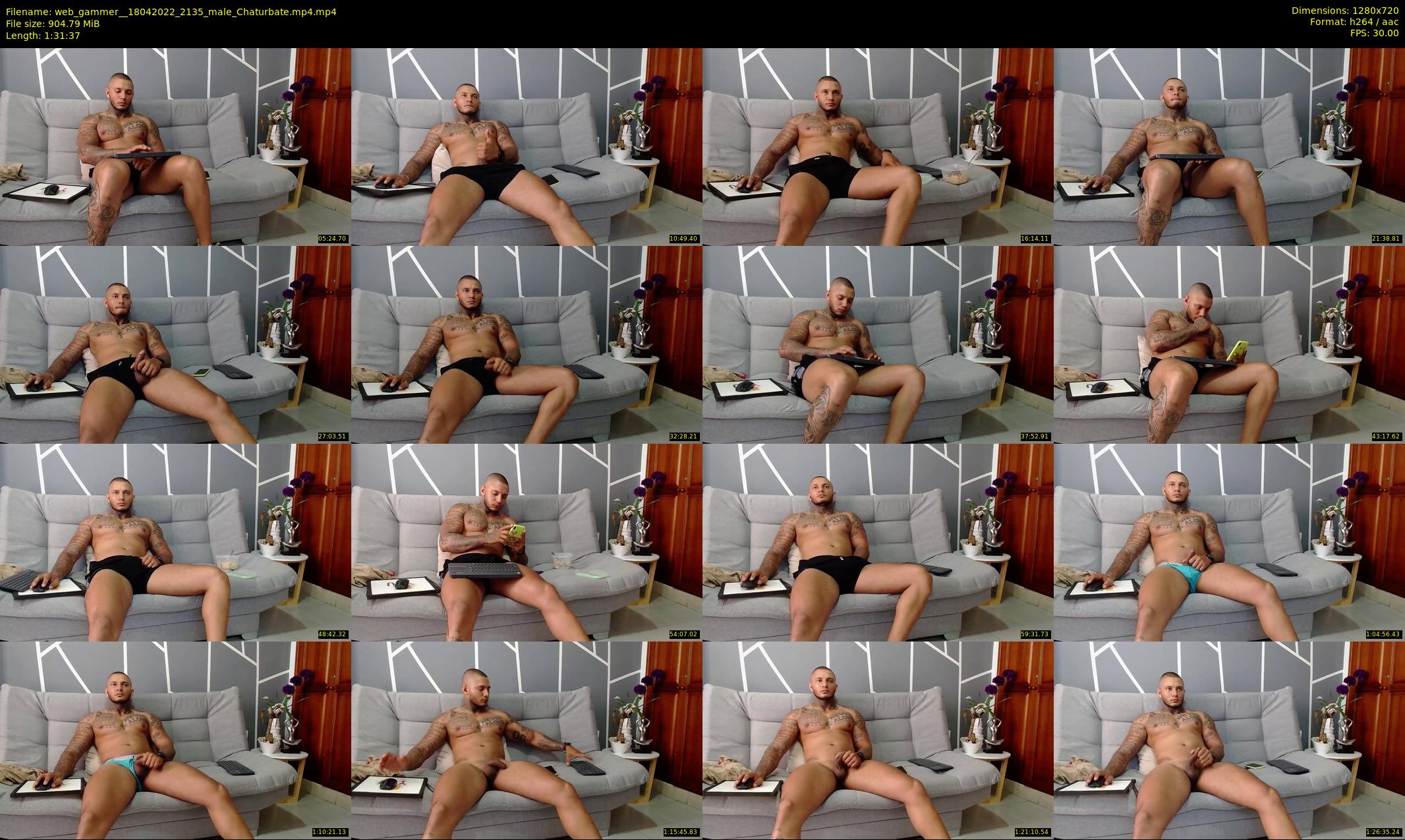 web_gammer_ — 92 minute Chaturbate male cam show recording, 720p, Apr 18, 2022