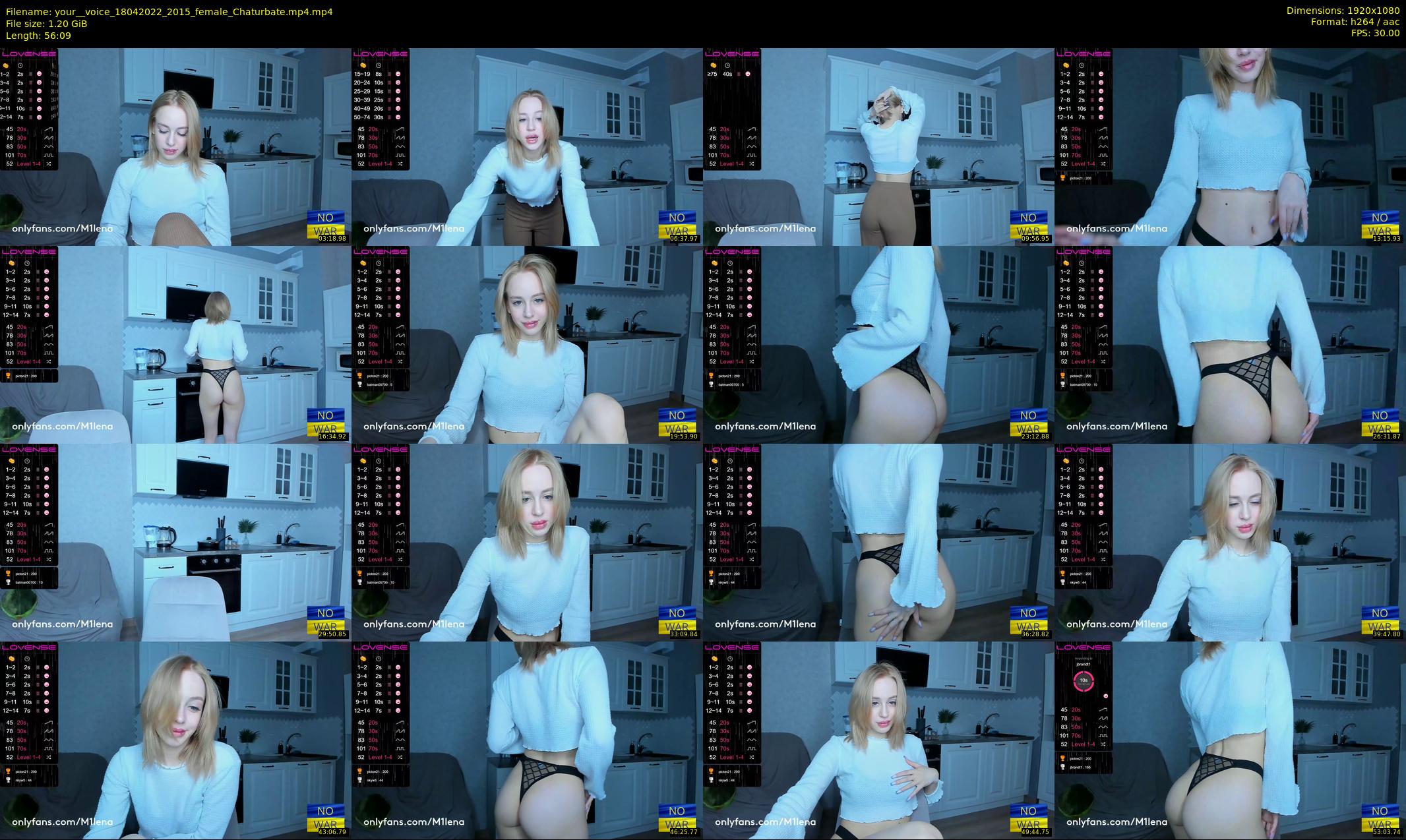 your__voice — 57 minute Chaturbate female cam show recording, 1080p, Apr 18, 2022