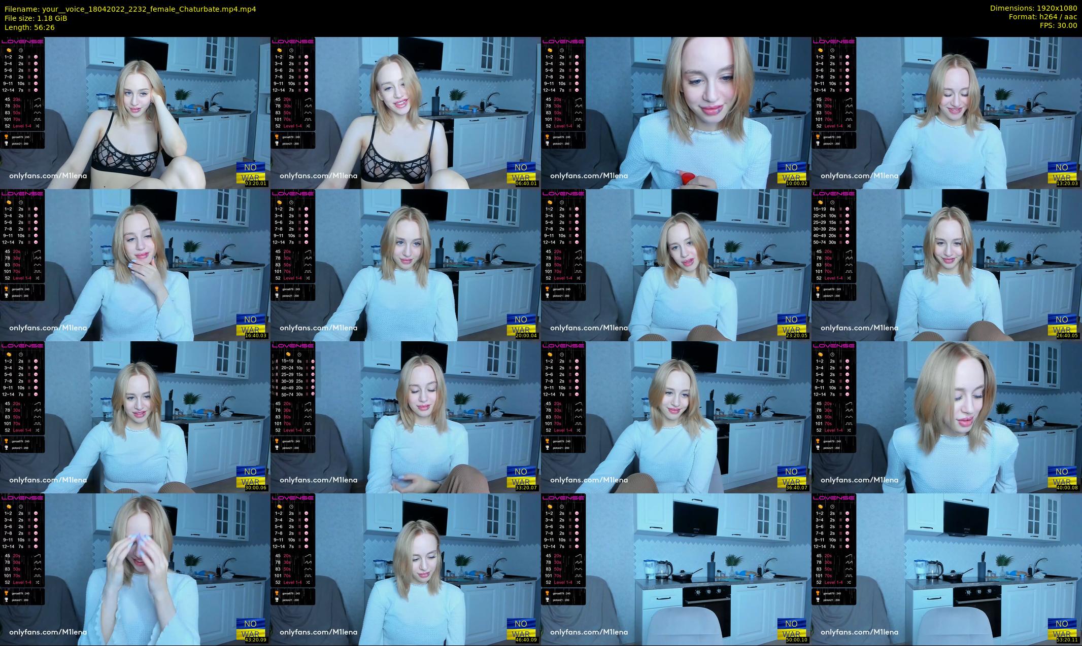 your__voice — 57 minute Chaturbate female cam show recording, 1080p, Apr 18, 2022