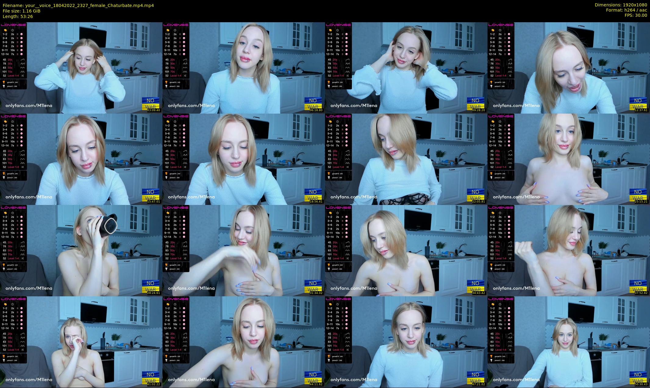 your__voice — 54 minute Chaturbate female cam show recording, 1080p, Apr 18, 2022