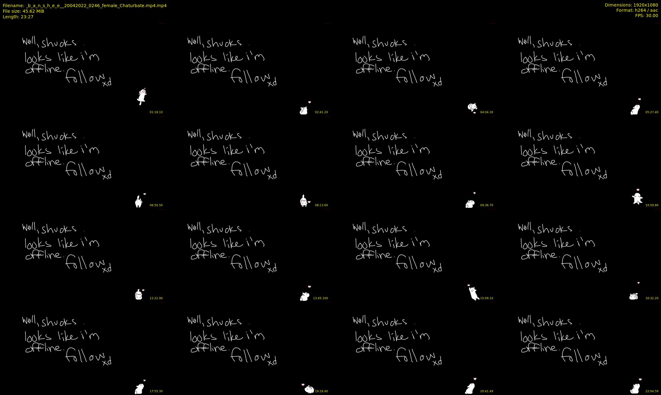 _b_a_n_s_h_e_e_ — 24 minute Chaturbate female cam show recording, 1080p, Apr 20, 2022
