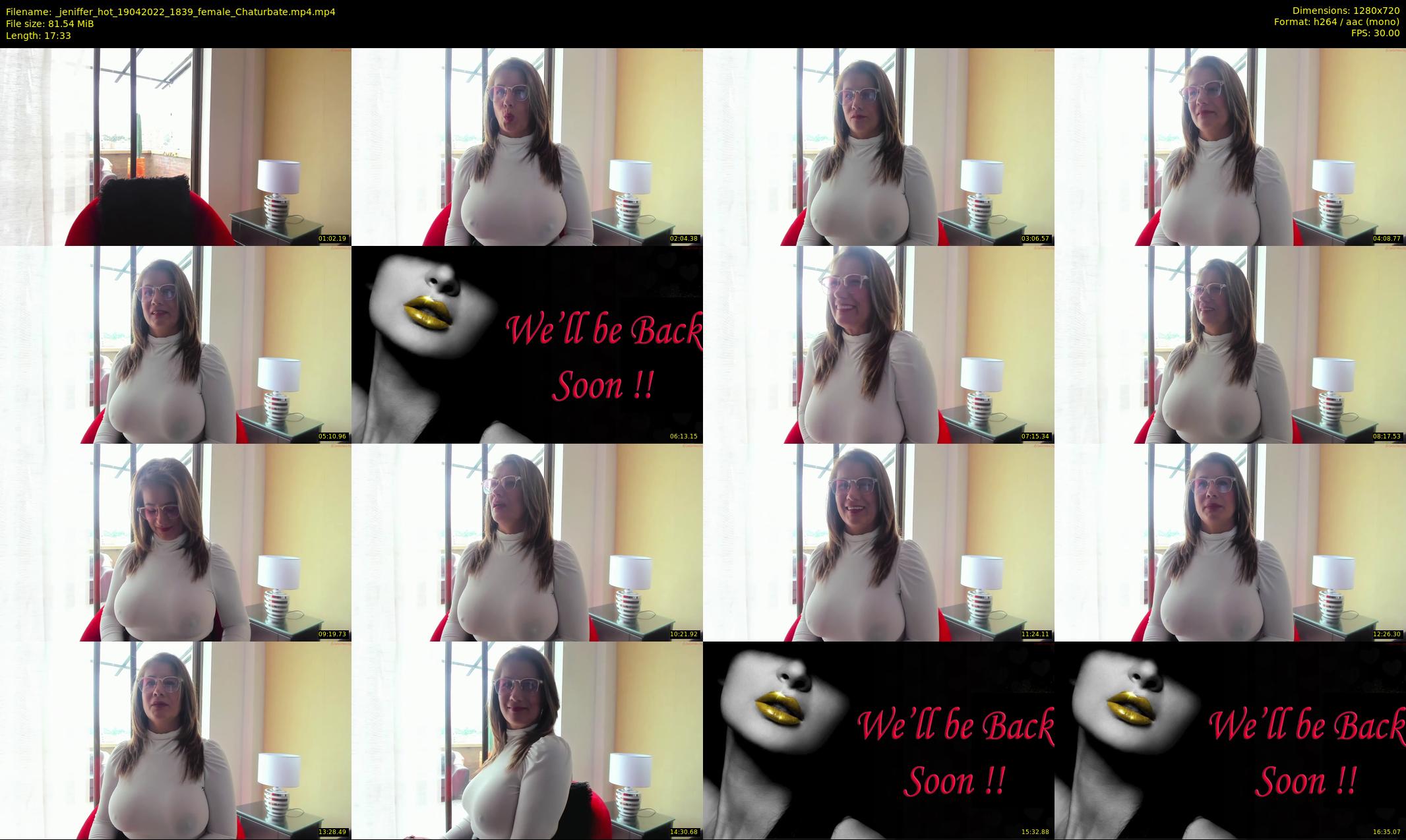 _jeniffer_hot — 18 minute Chaturbate female cam show recording, 720p, Apr 19, 2022