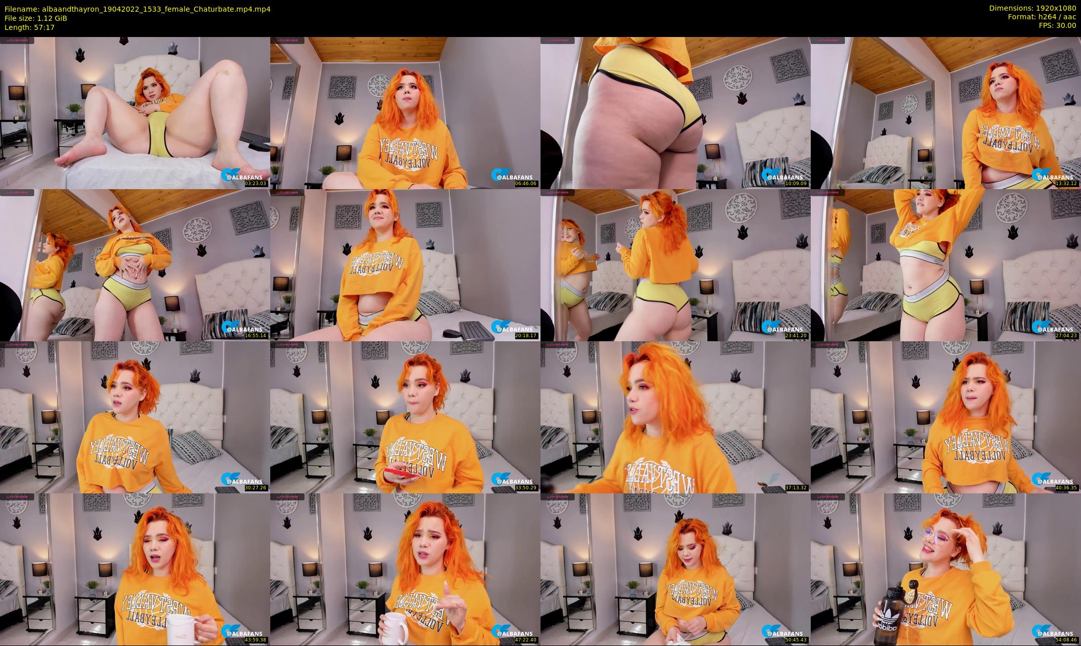 albaandthayron — 58 minute Chaturbate couple cam show recording, 1080p, Apr 19, 2022