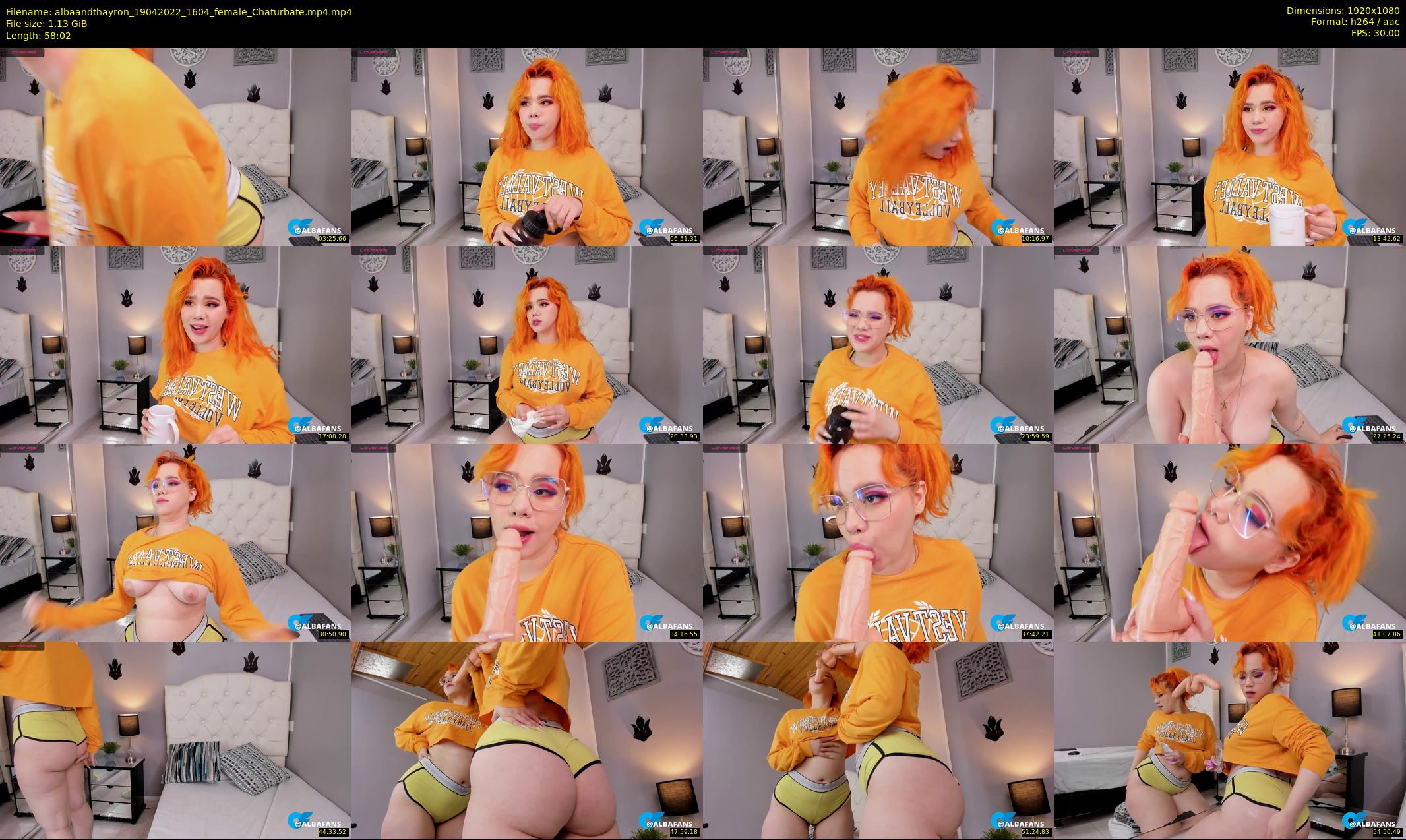 albaandthayron — 59 minute Chaturbate couple cam show recording, 1080p, Apr 19, 2022