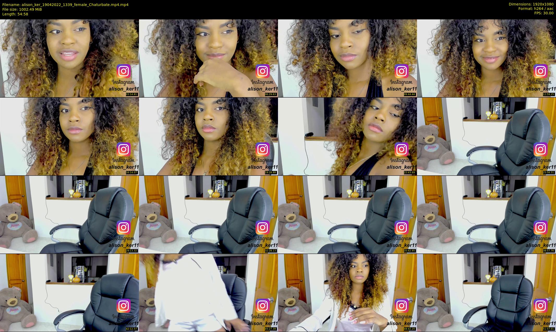 alison_ker — 55 minute Chaturbate female cam show recording, 1080p, Apr 19, 2022