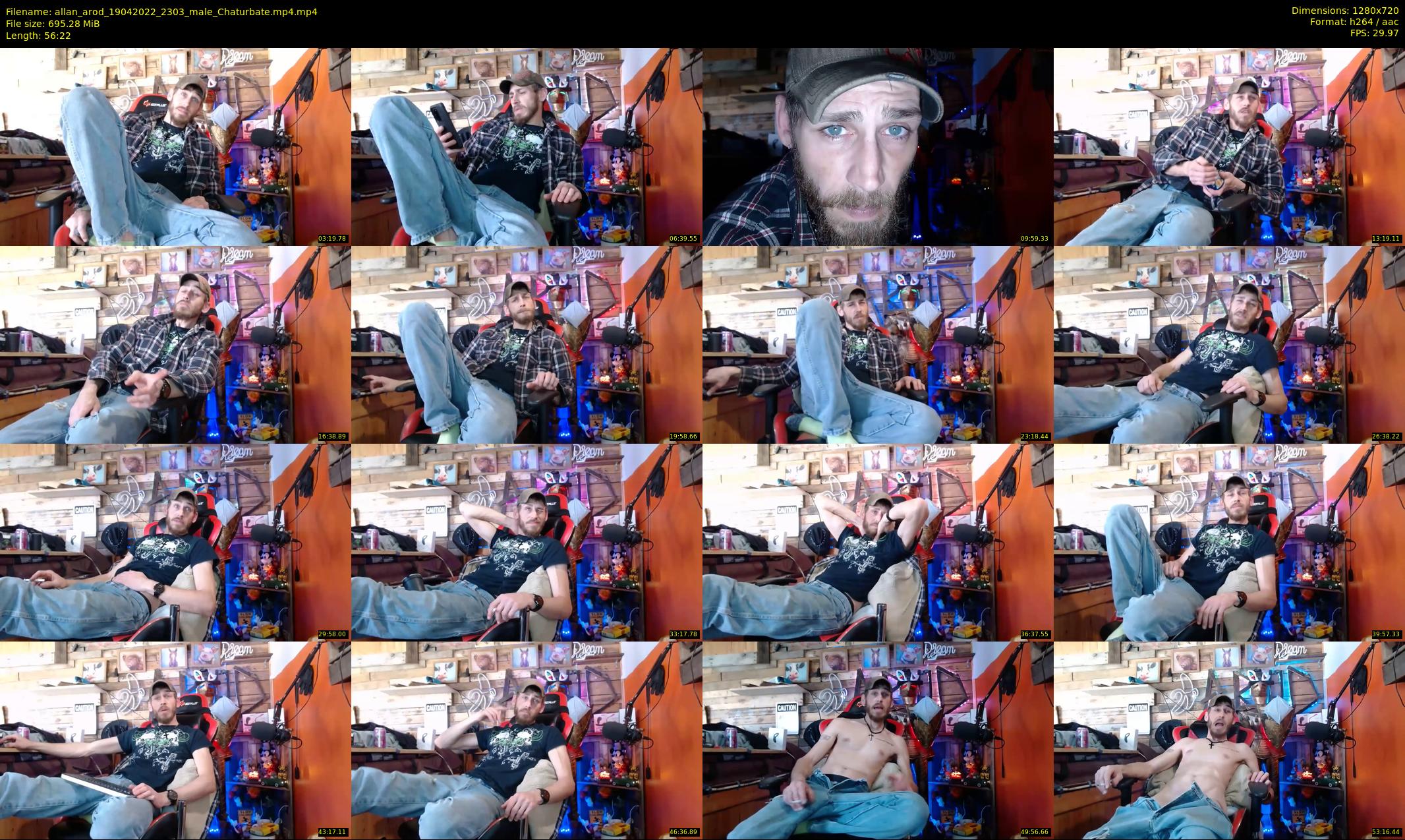 allan_arod — 57 minute Chaturbate male cam show recording, 720p, Apr 19, 2022