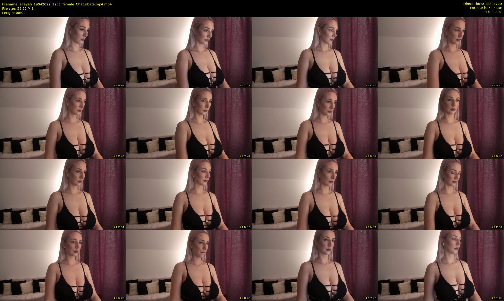 allayah — 9 minute Chaturbate female cam show recording, 720p, Apr 19, 2022
