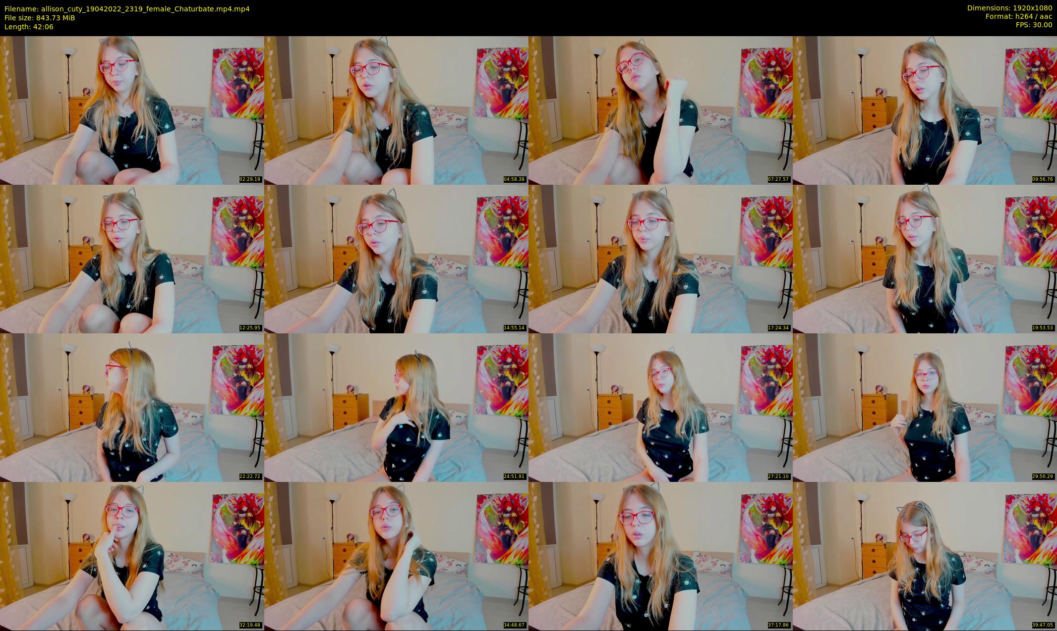 allison_cuty — 43 minute Chaturbate female cam show recording, 1080p, Apr 19, 2022