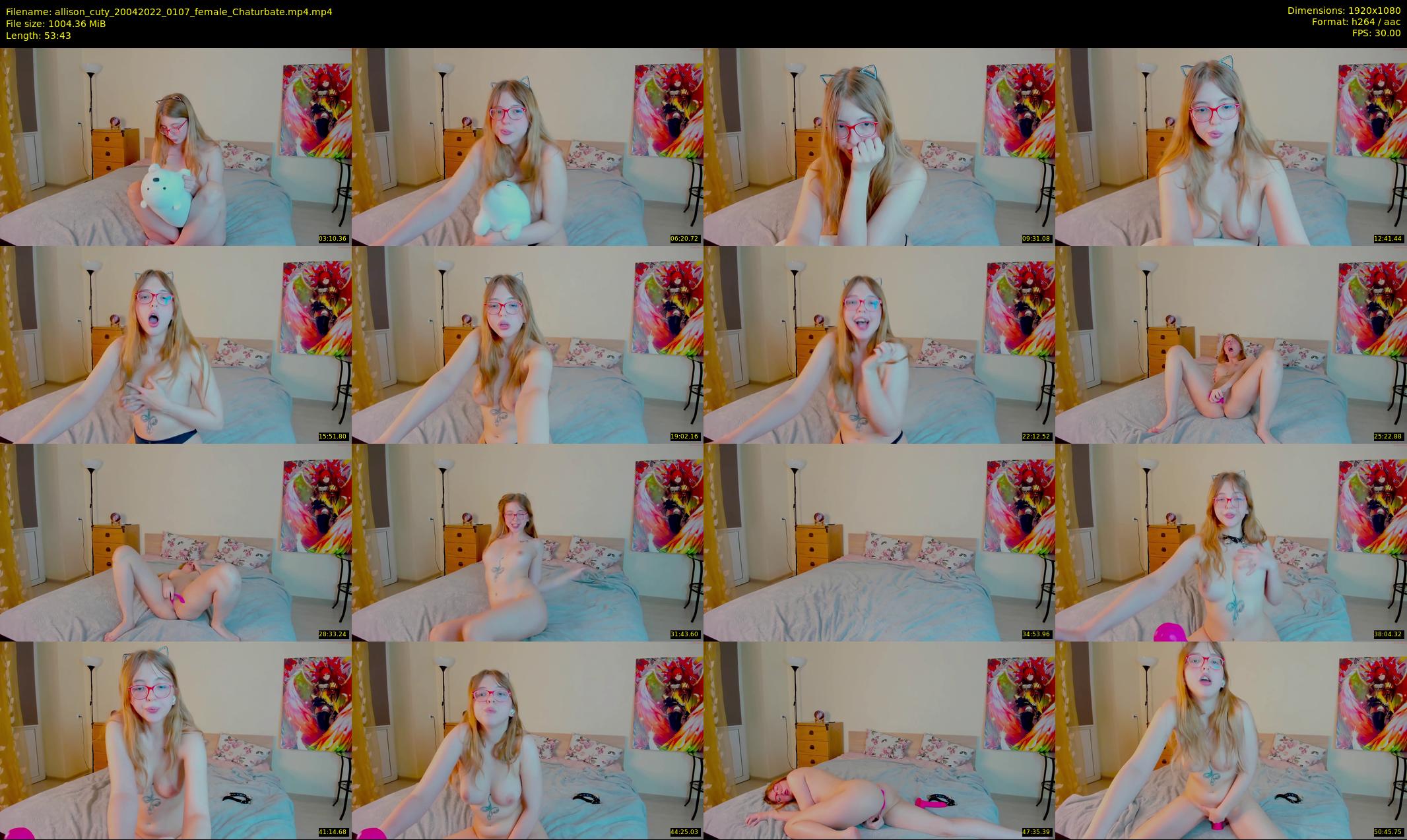 allison_cuty — 54 minute Chaturbate female cam show recording, 1080p, Apr 20, 2022