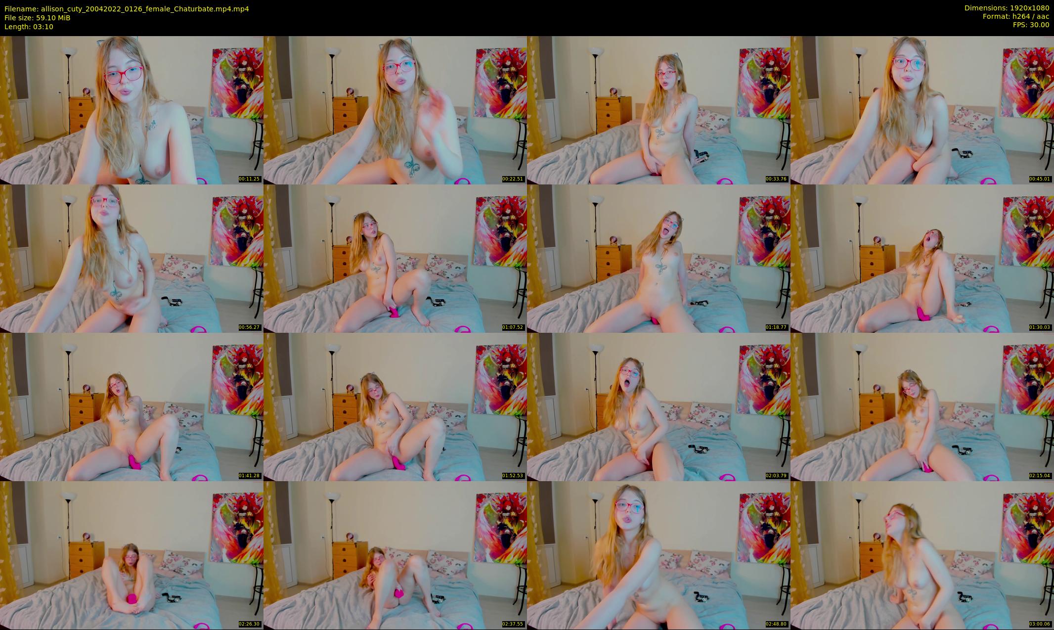 allison_cuty — 4 minute Chaturbate female cam show recording, 1080p, Apr 20, 2022