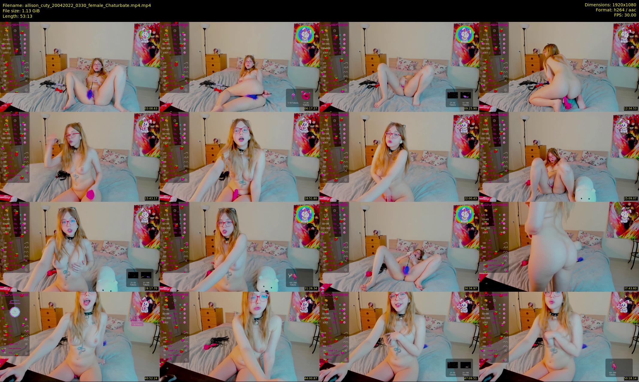 allison_cuty — 54 minute Chaturbate female cam show recording, 1080p, Apr 20, 2022
