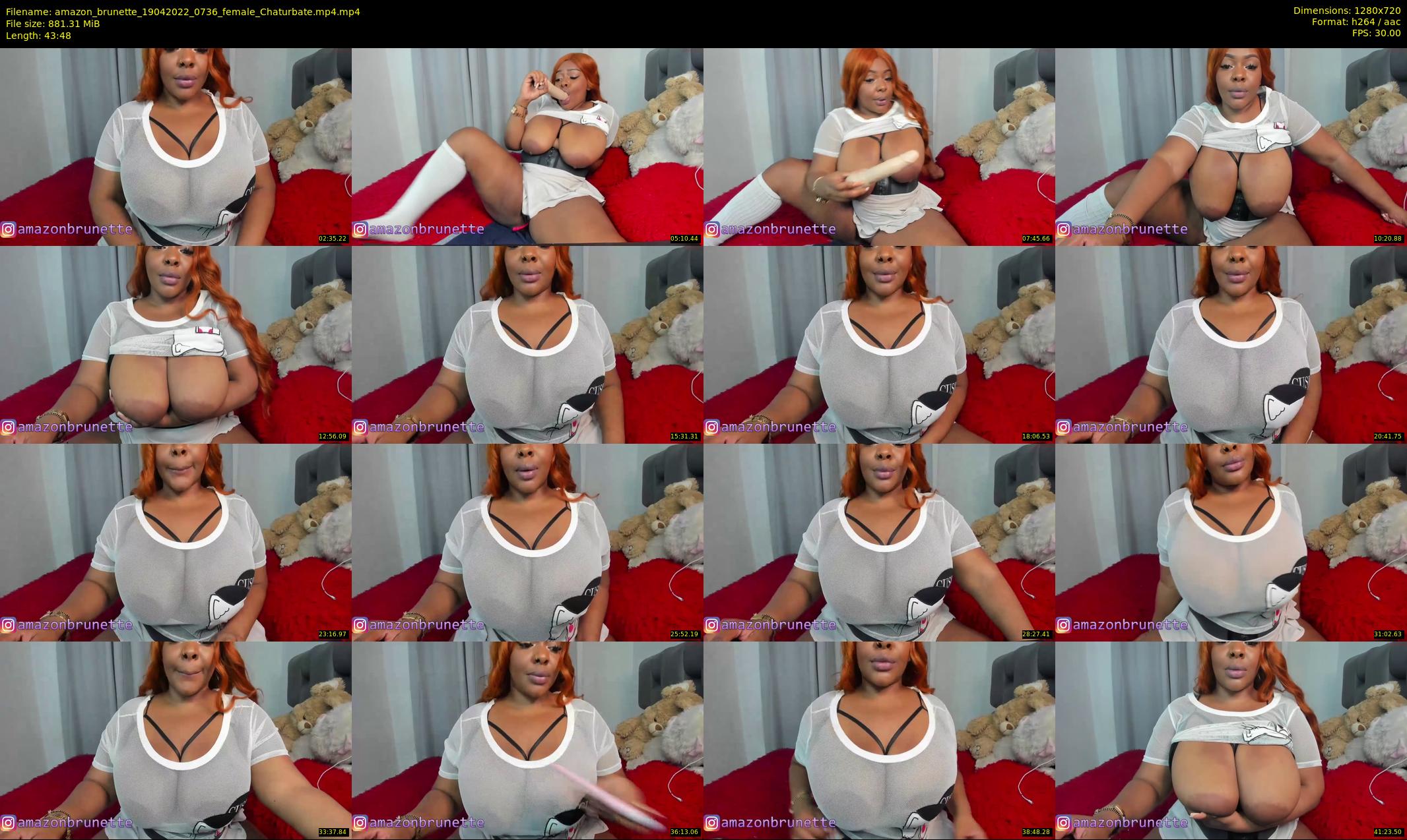 amazon_brunette — 44 minute Chaturbate female cam show recording, 720p, Apr 19, 2022