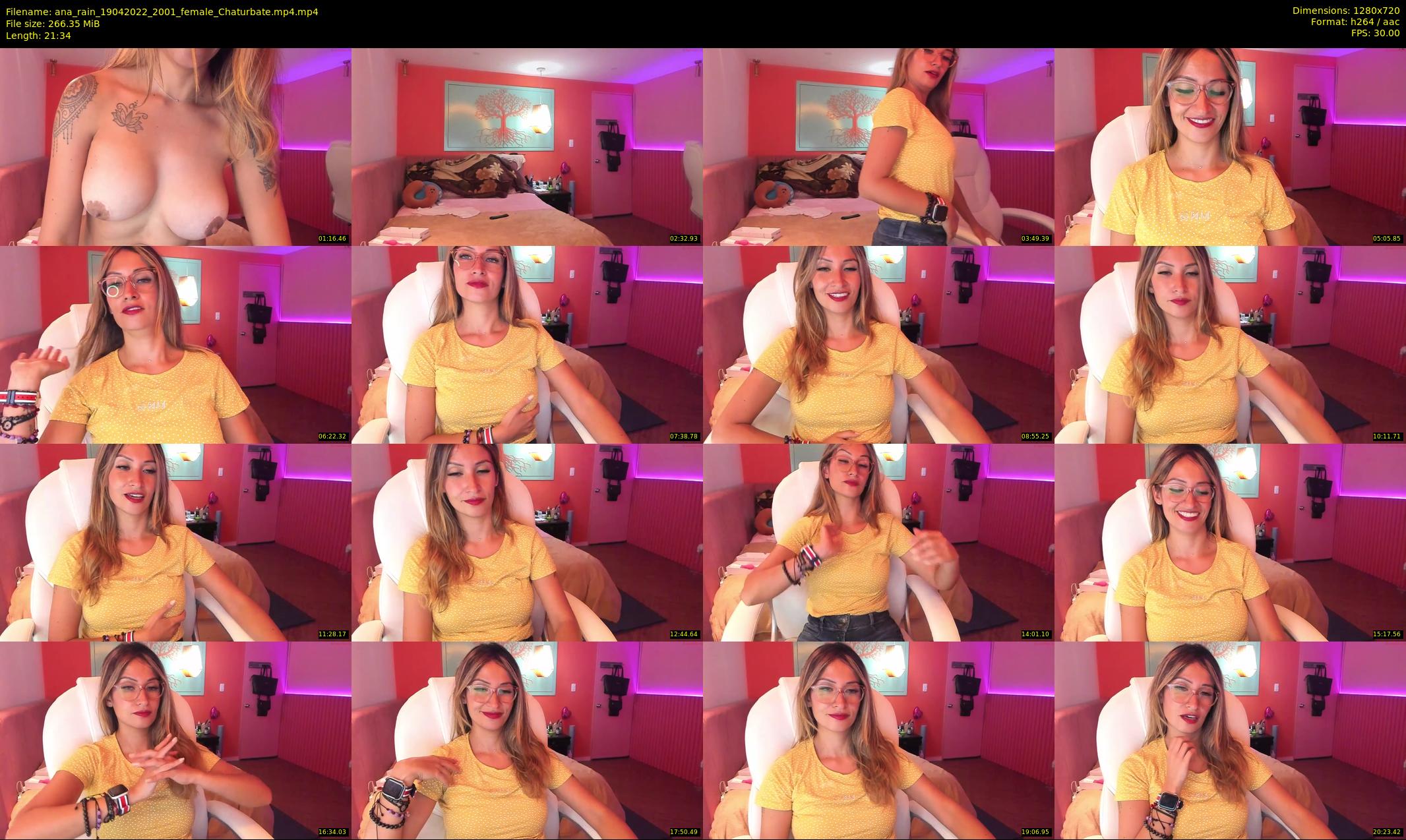 ana_rain — 22 minute Chaturbate female cam show recording, 720p, Apr 19, 2022