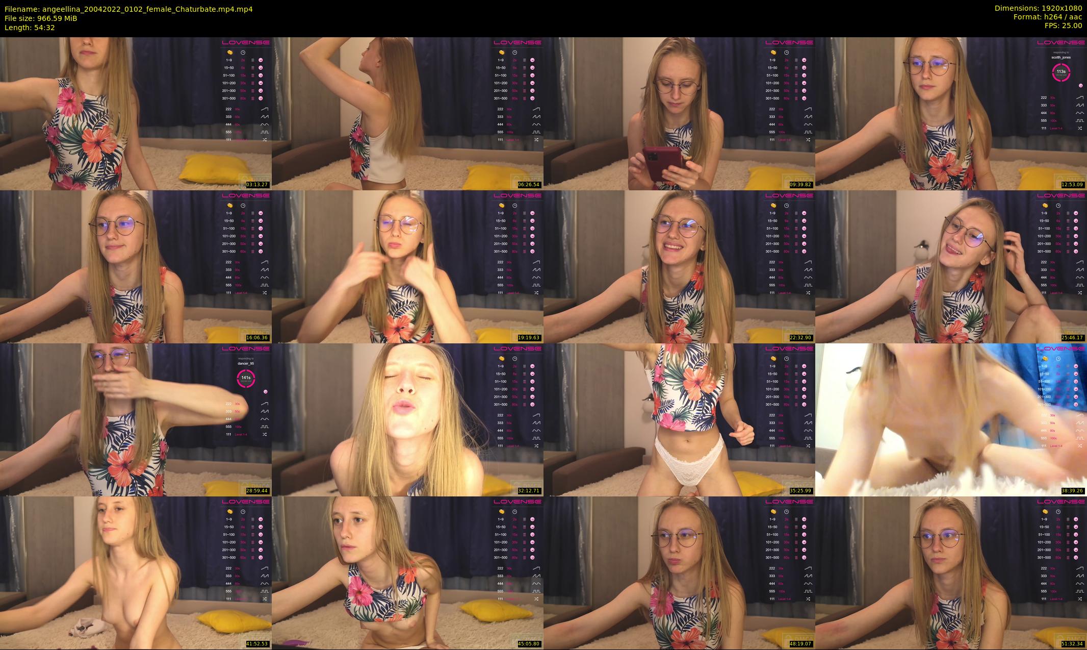angeellina — 55 minute Chaturbate female cam show recording, 1080p, Apr 20, 2022