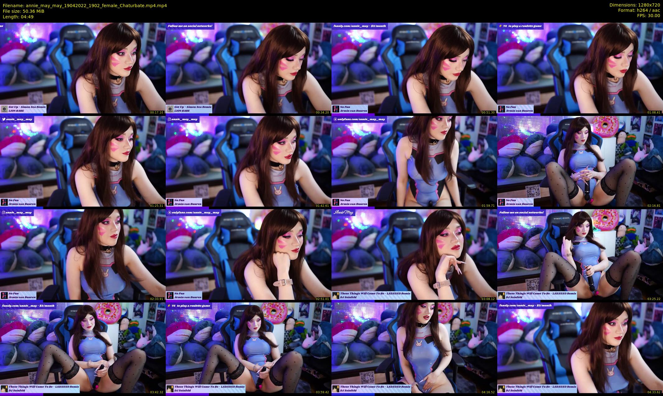 annie_may_may — 5 minute Chaturbate female cam show recording, 720p, Apr 19, 2022