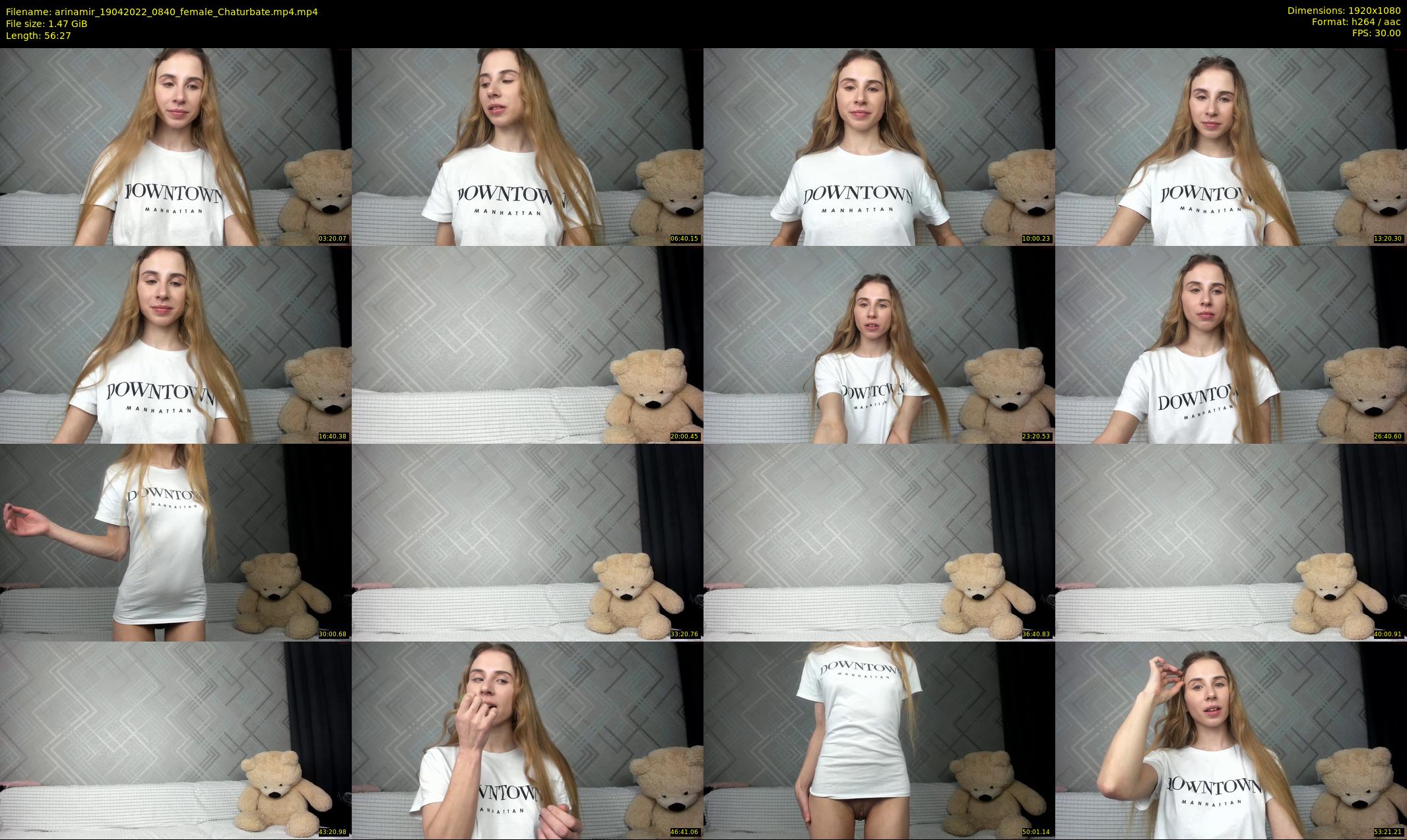 arinamir — 57 minute Chaturbate female cam show recording, 1080p, Apr 19, 2022