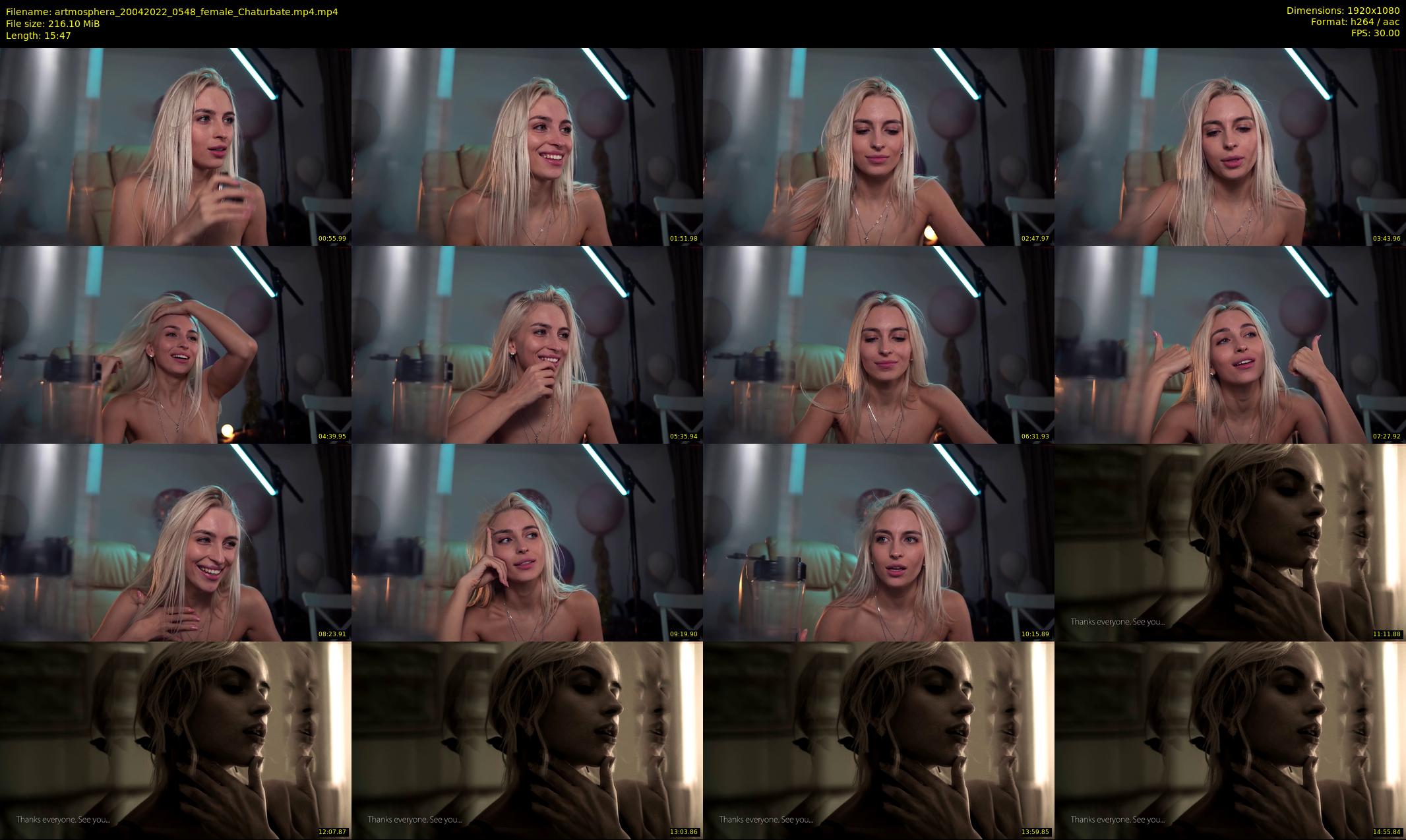 artmosphera — 16 minute Chaturbate female cam show recording, 1080p, Apr 20, 2022