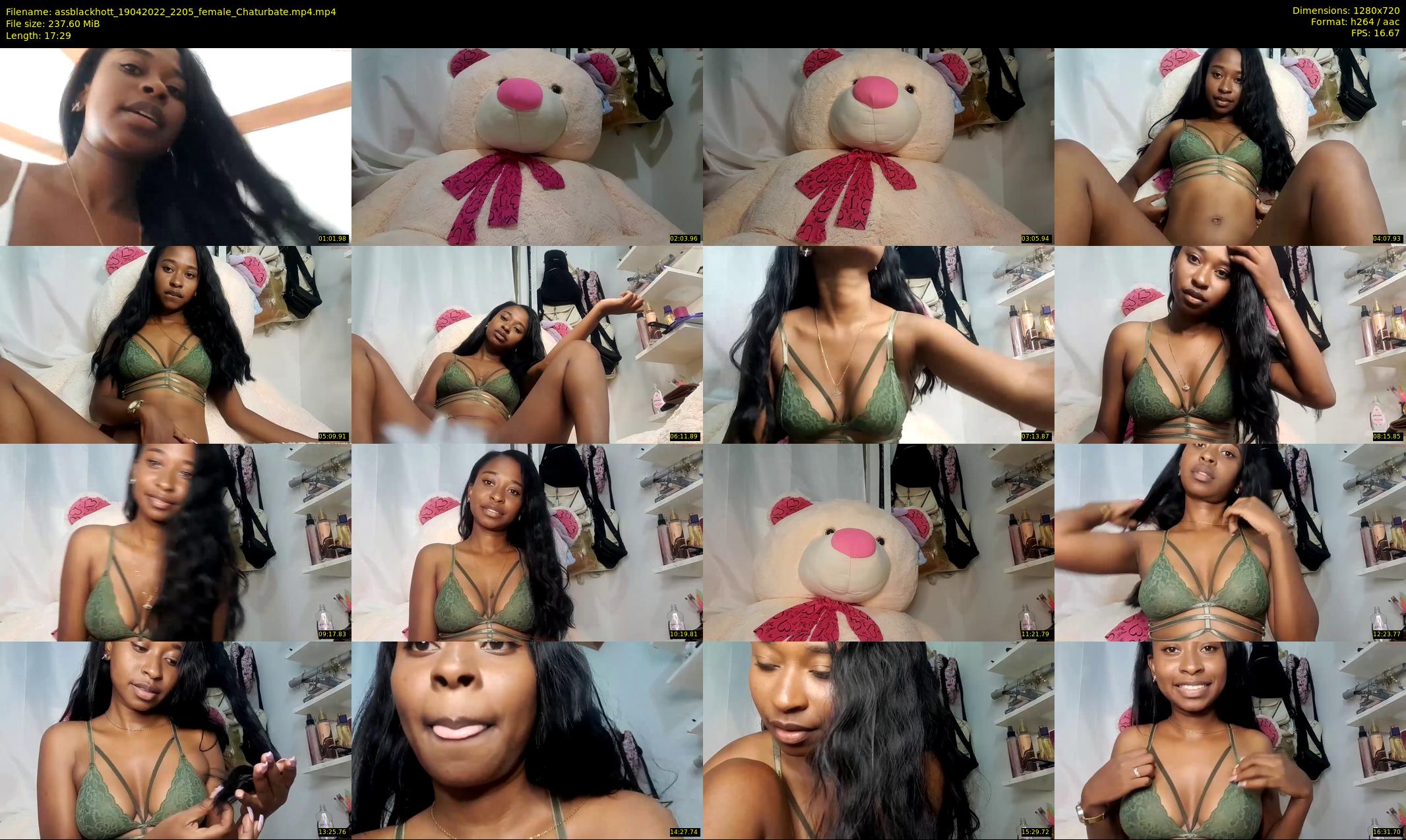 assblackhott — 18 minute Chaturbate female cam show recording, 720p, Apr 19, 2022