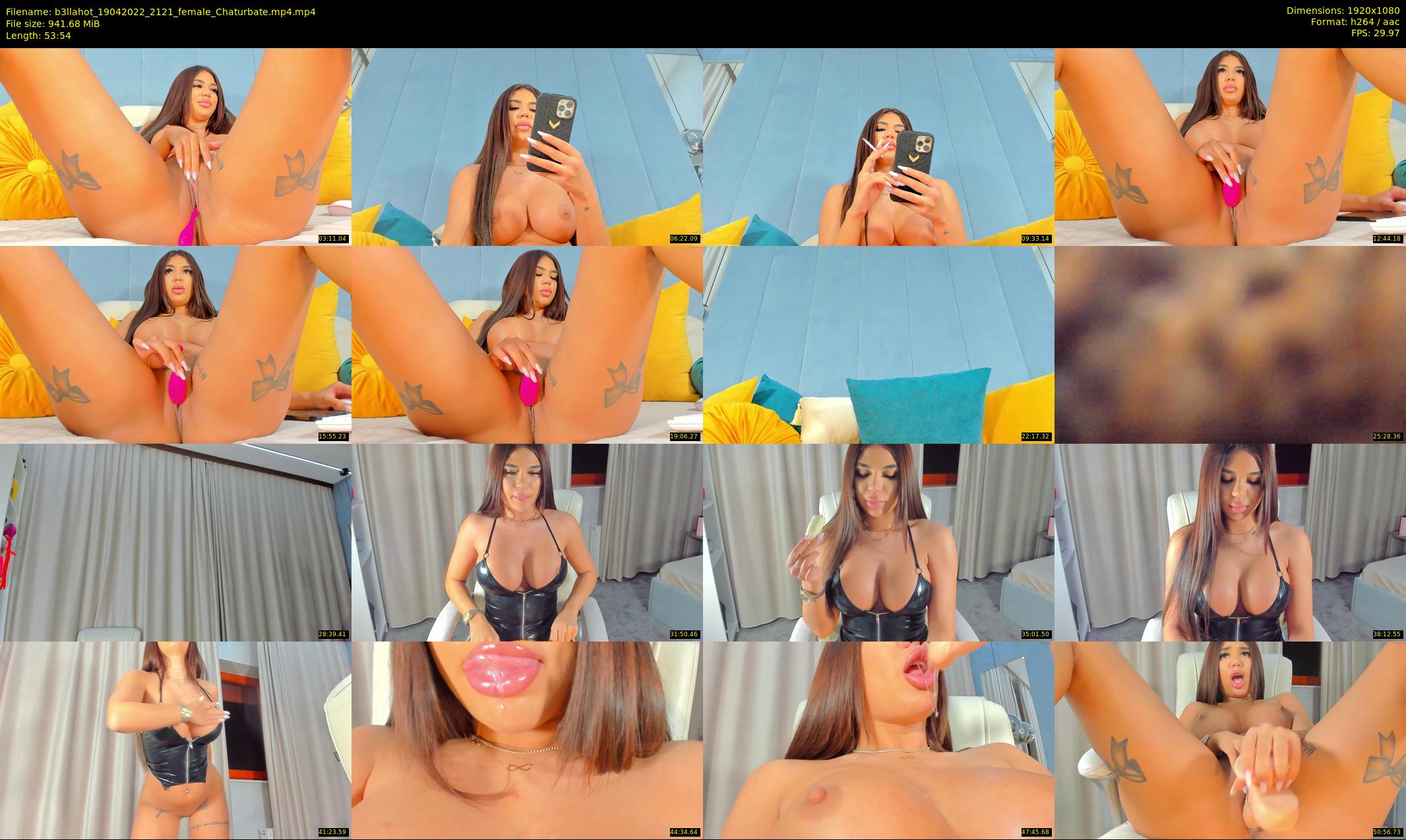 b3llahot — 54 minute Chaturbate female cam show recording, 1080p, Apr 19, 2022