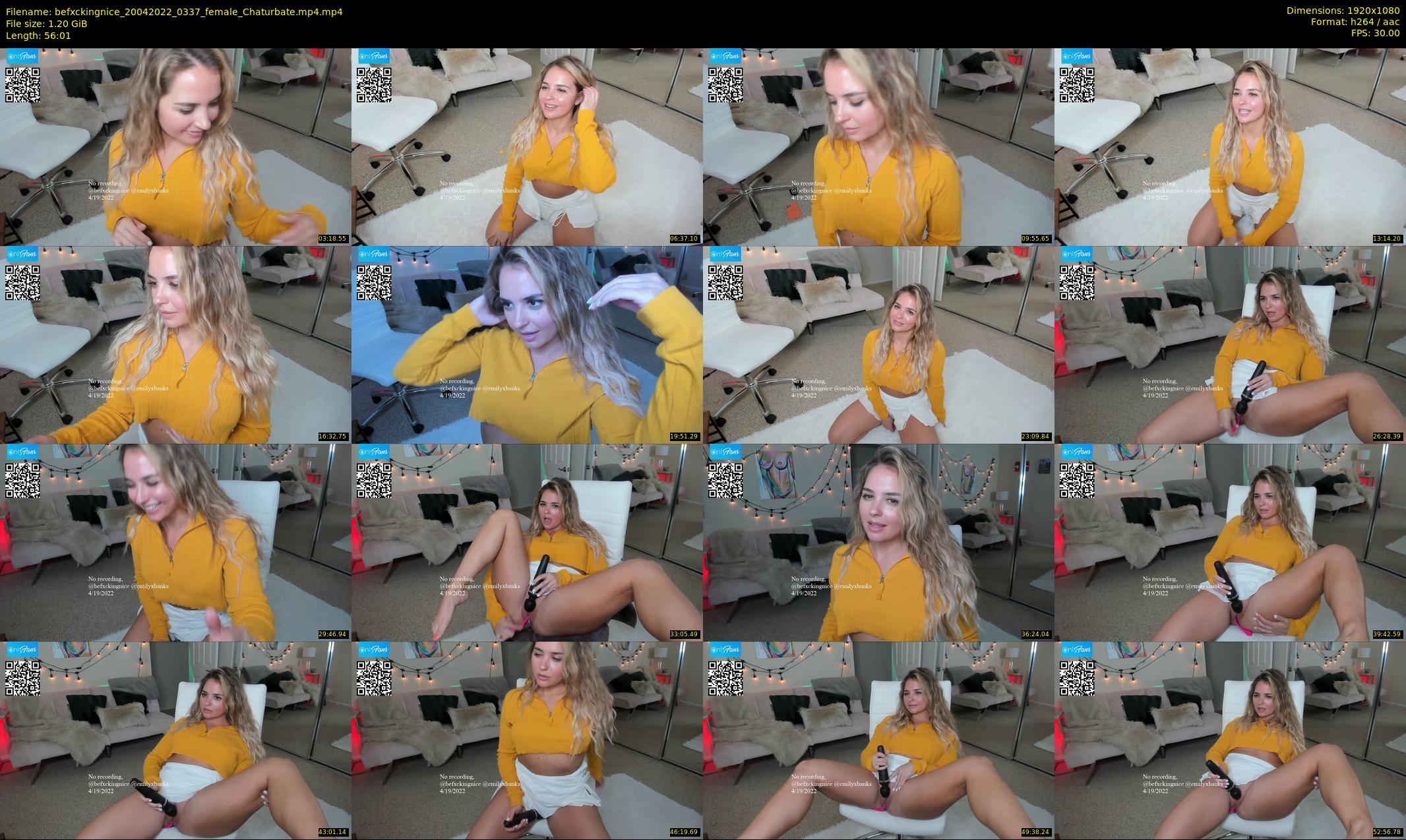 befxckingnice — 57 minute Chaturbate female cam show recording, 1080p, Apr 20, 2022