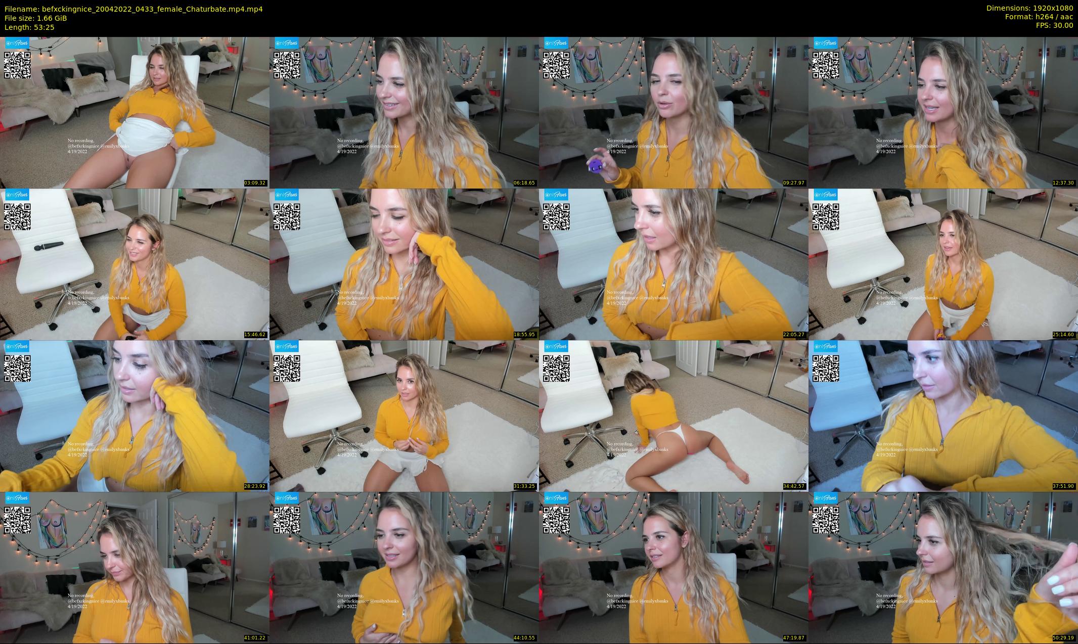 befxckingnice — 54 minute Chaturbate female cam show recording, 1080p, Apr 20, 2022