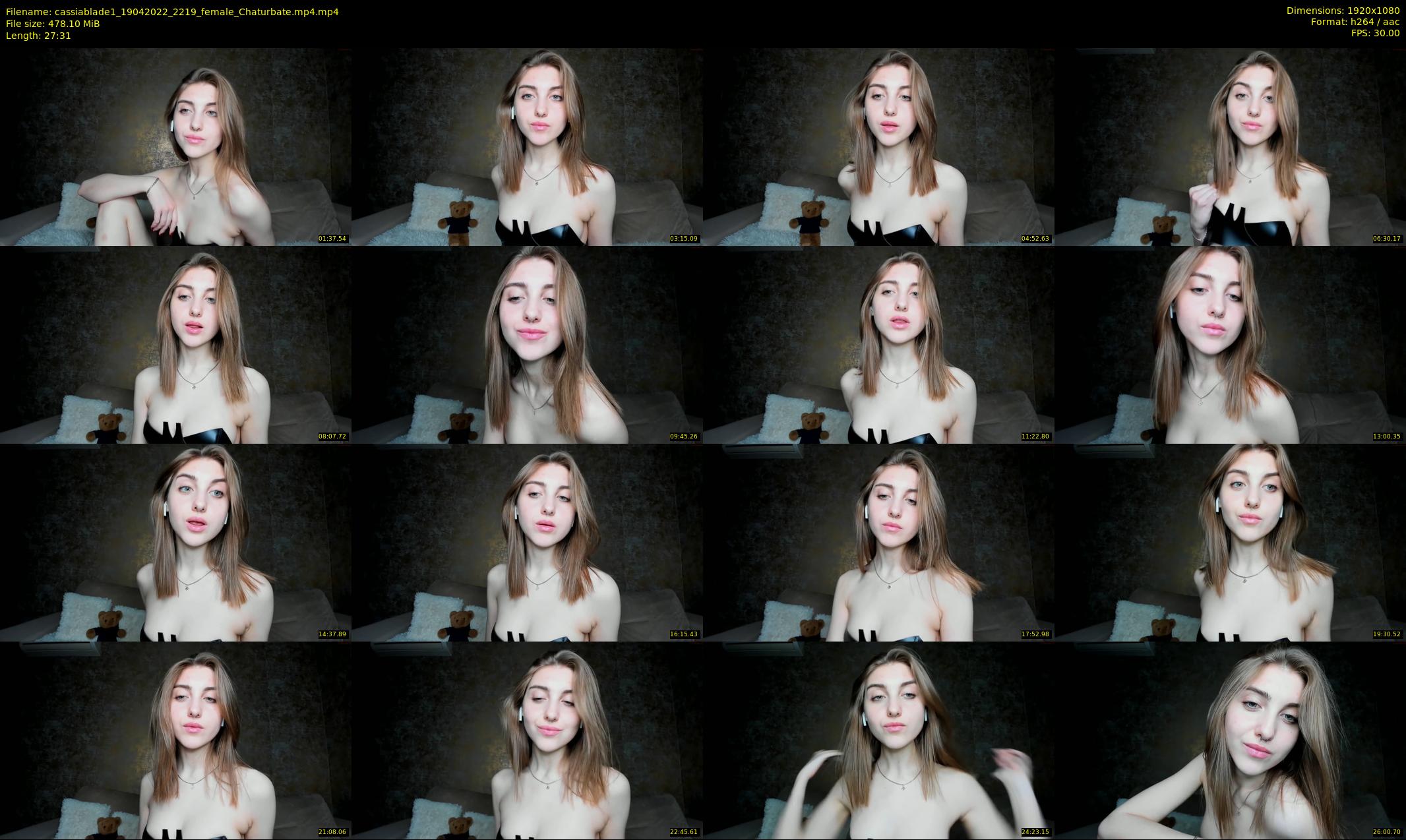 cassiablade1 — 28 minute Chaturbate female cam show recording, 1080p, Apr 19, 2022