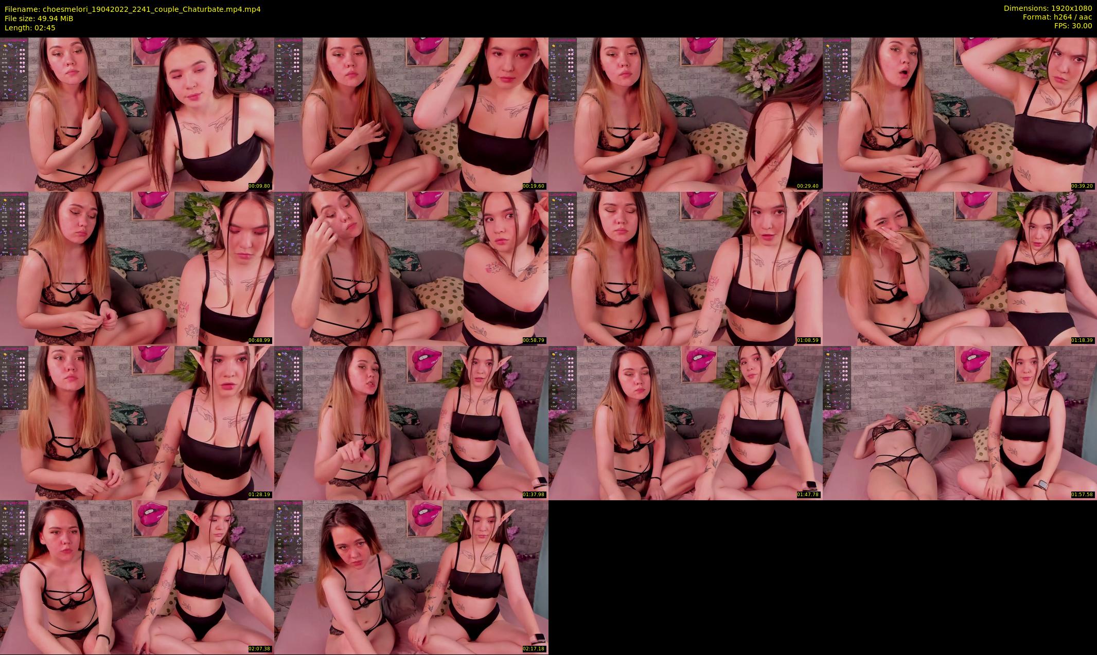 choesmelori — 3 minute Chaturbate couple cam show recording, 1080p, Apr 19, 2022