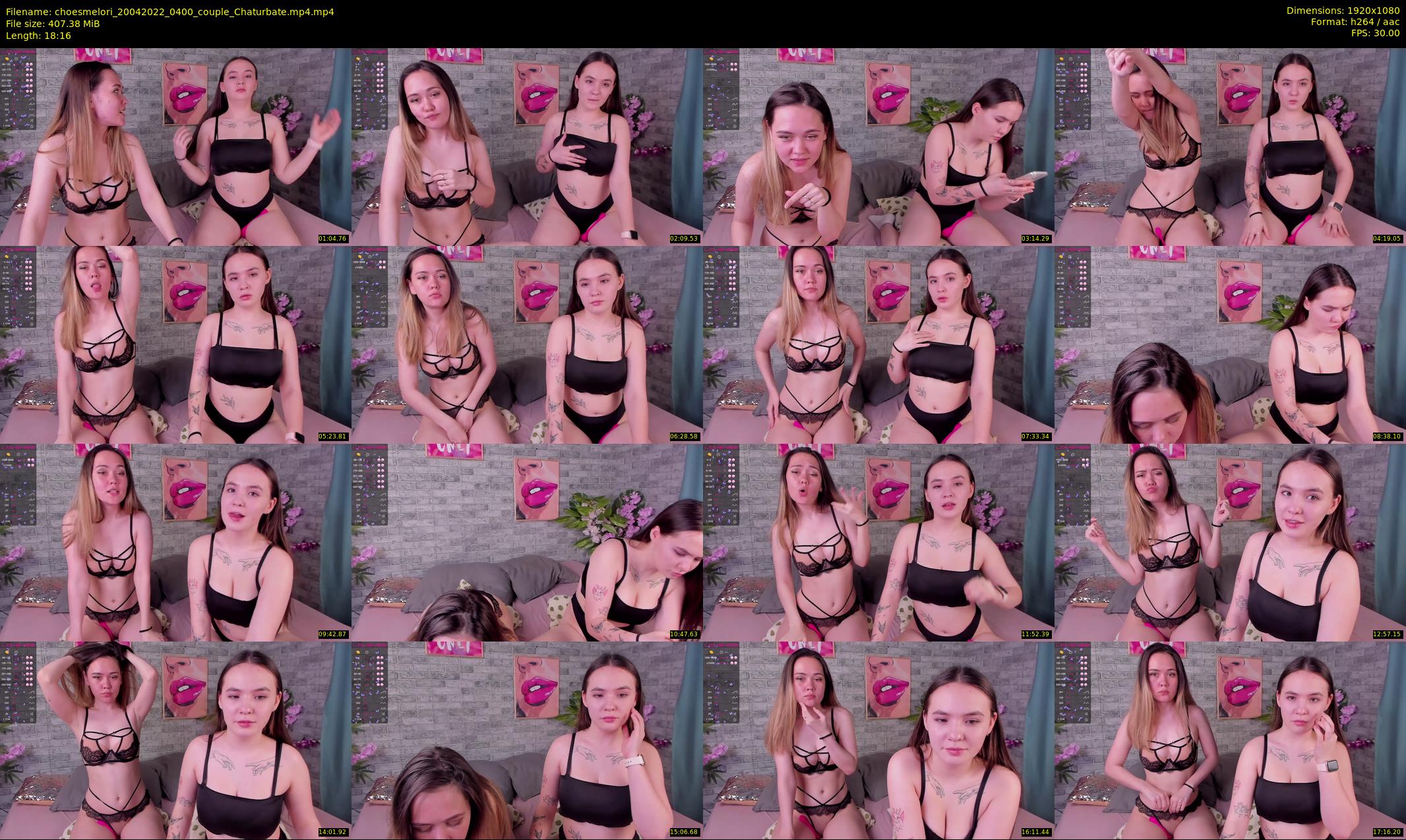 choesmelori — 19 minute Chaturbate couple cam show recording, 1080p, Apr 20, 2022