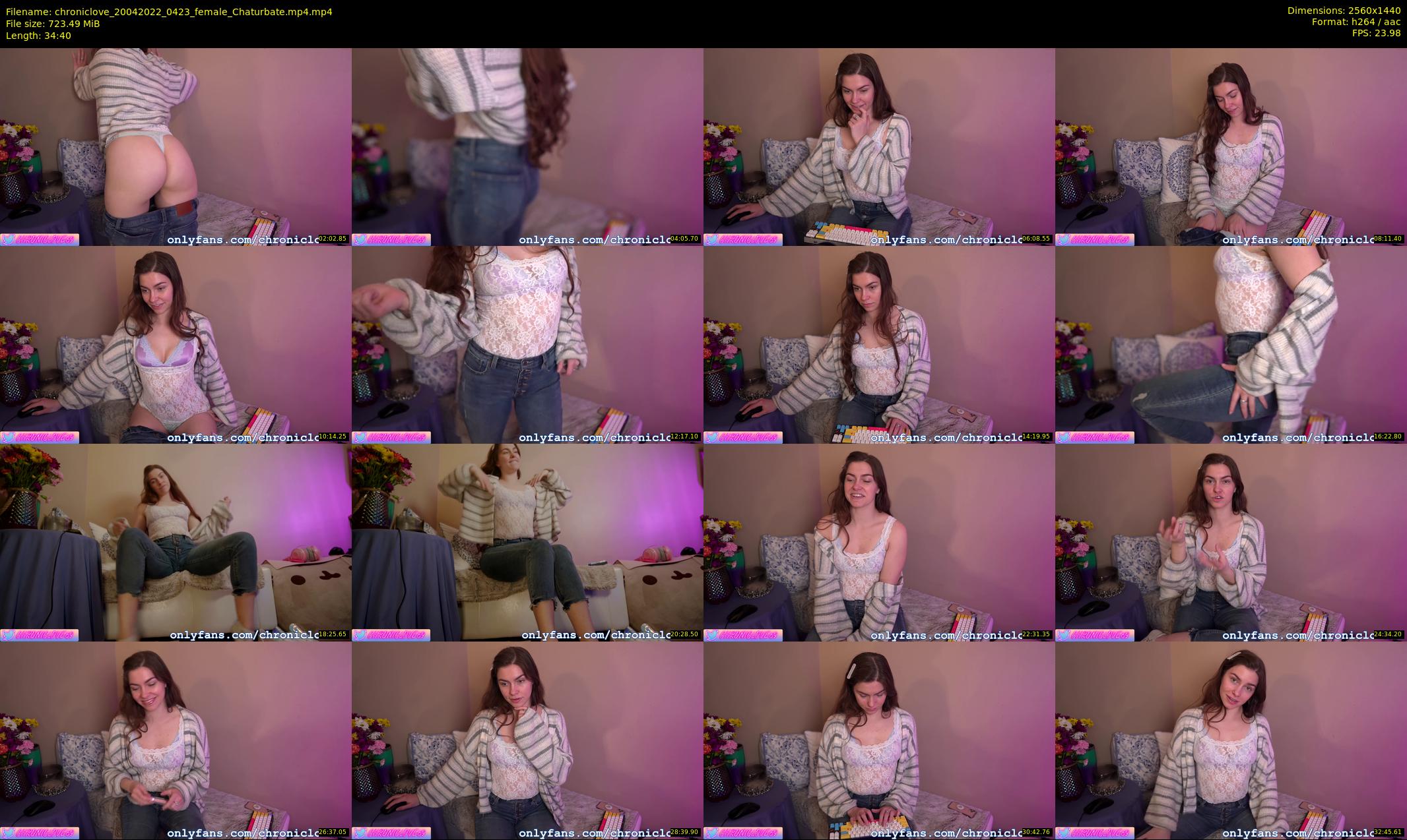 chroniclove — 35 minute Chaturbate female cam show recording, 1080p, Apr 20, 2022
