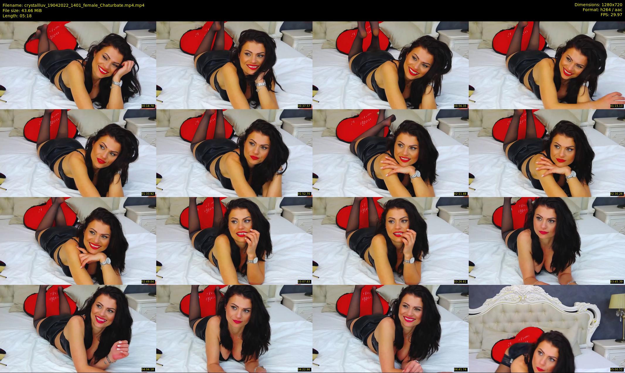 crystallluv — 6 minute Chaturbate female cam show recording, 720p, Apr 19, 2022