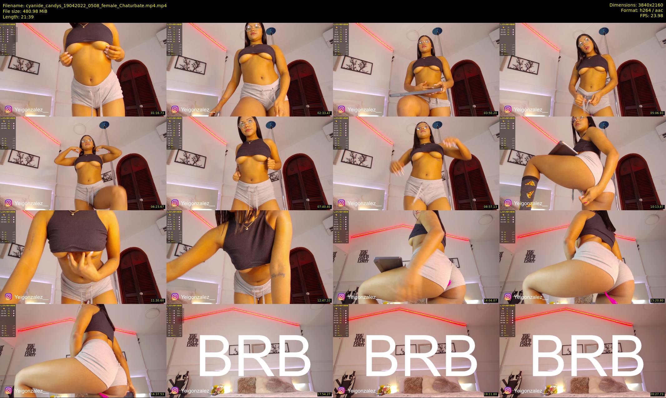 cyanide_candys — 22 minute Chaturbate female cam show recording, 4K, Apr 19, 2022