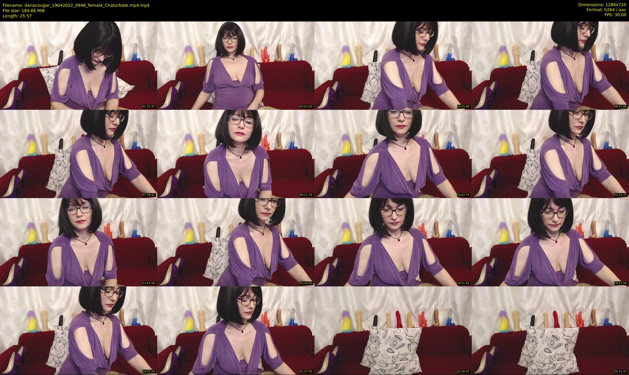 danacougar — 26 minute Chaturbate female cam show recording, 720p, Apr 19, 2022