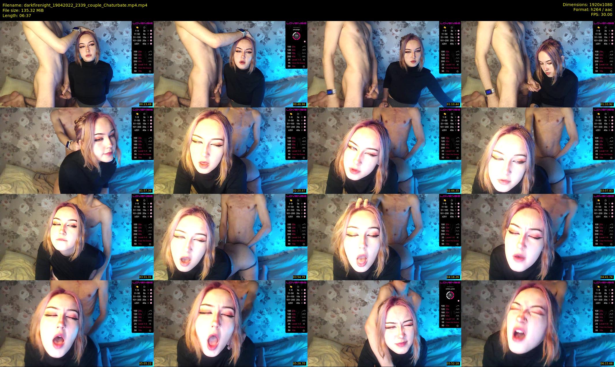 darkfirenight — 7 minute Chaturbate couple cam show recording, 1080p, Apr 19, 2022