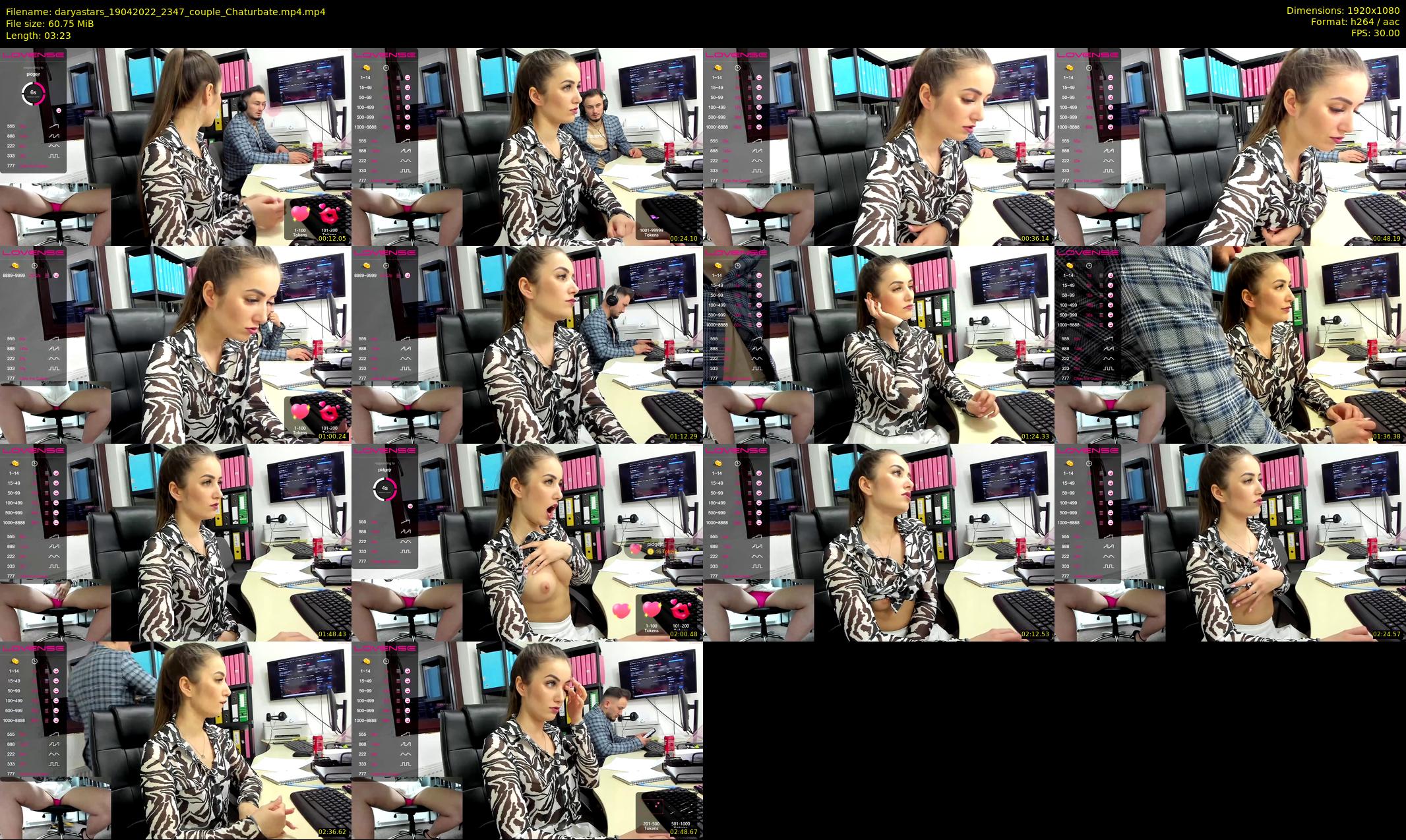daryastars — 4 minute Chaturbate couple cam show recording, 1080p, Apr 19, 2022