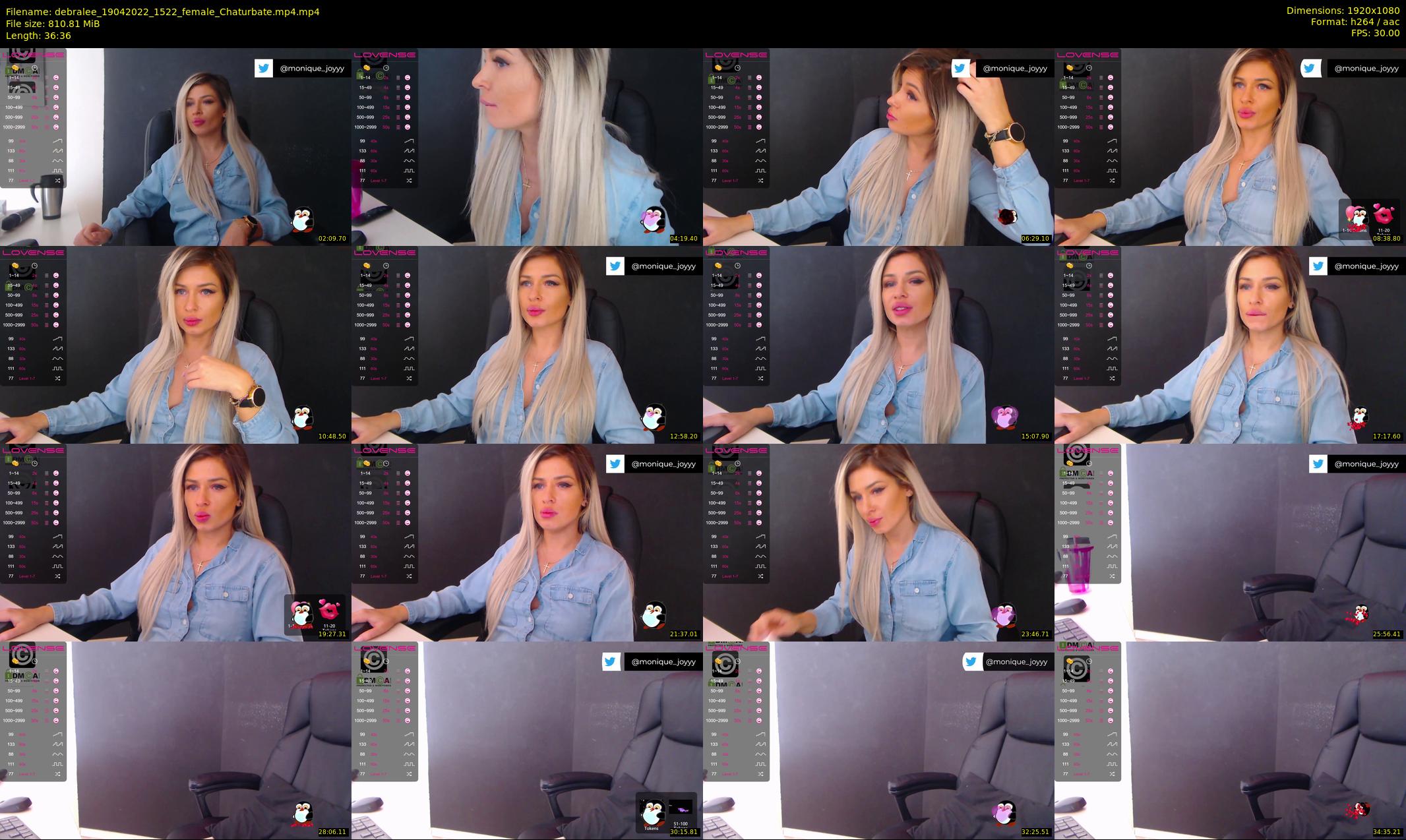 debralee — 37 minute Chaturbate female cam show recording, 1080p, Apr 19, 2022