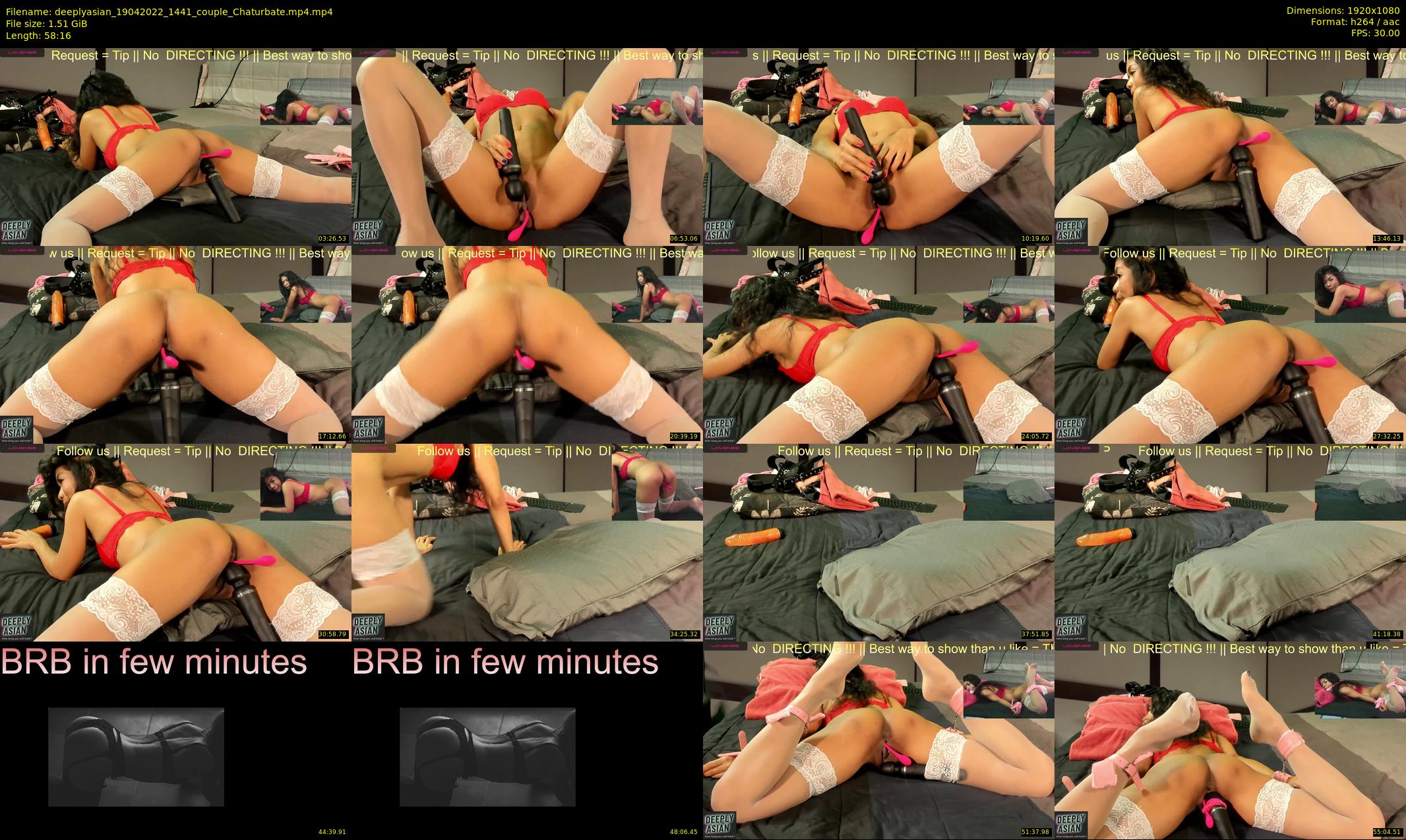 deeplyasian — 59 minute Chaturbate couple cam show recording, 1080p, Apr 19, 2022