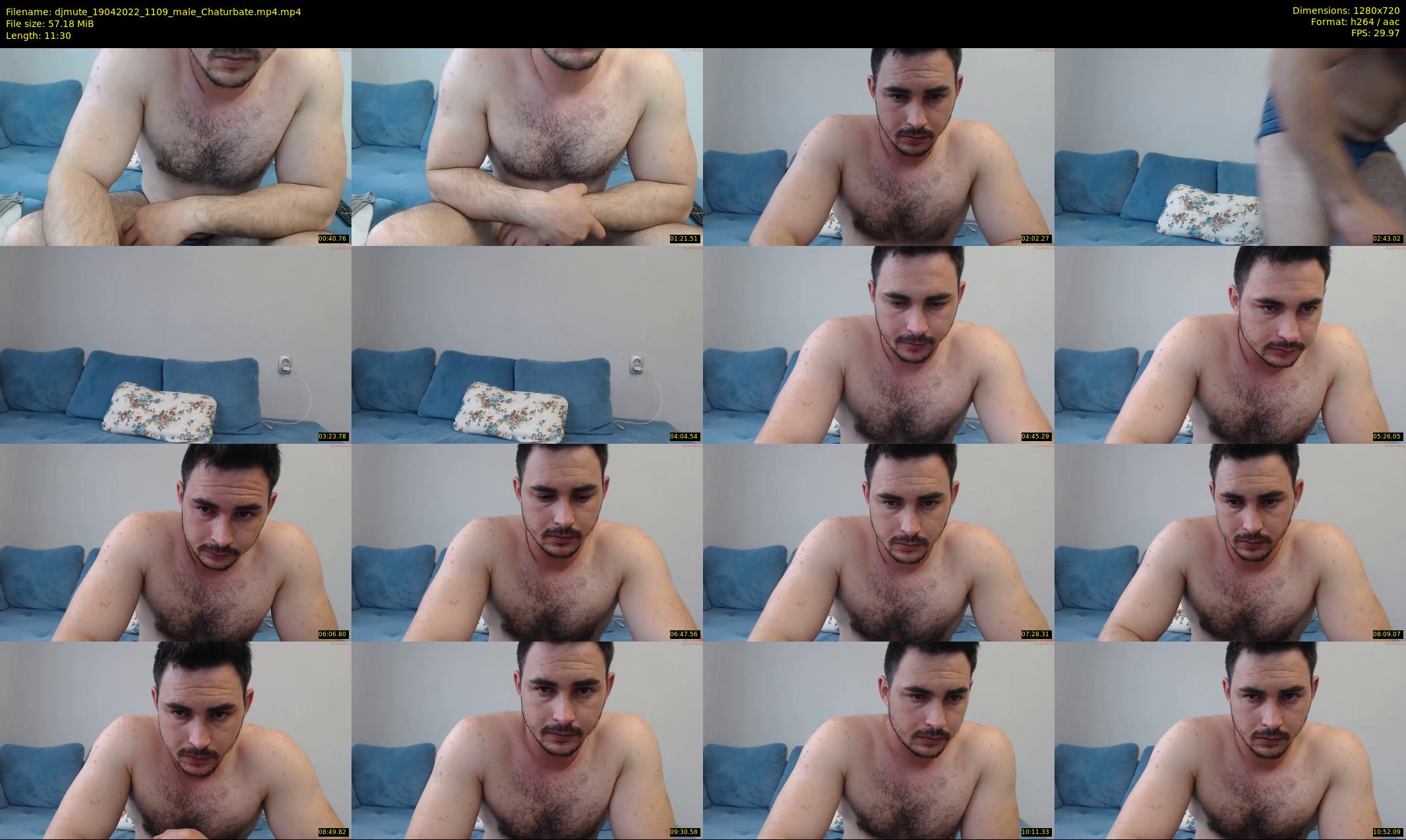 djmute — 12 minute Chaturbate male cam show recording, 720p, Apr 19, 2022