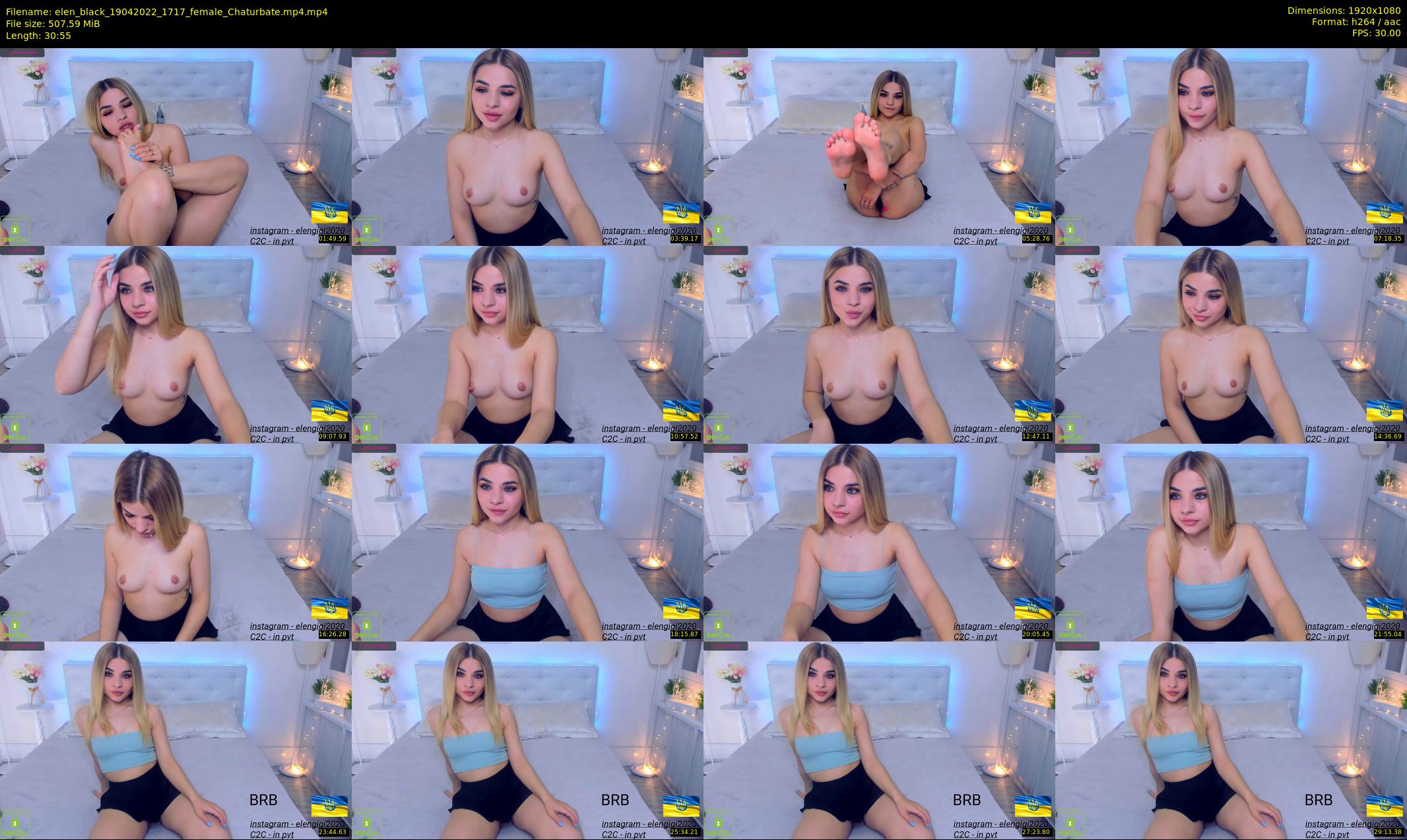 elen_black — 31 minute Chaturbate female cam show recording, 1080p, Apr 19, 2022