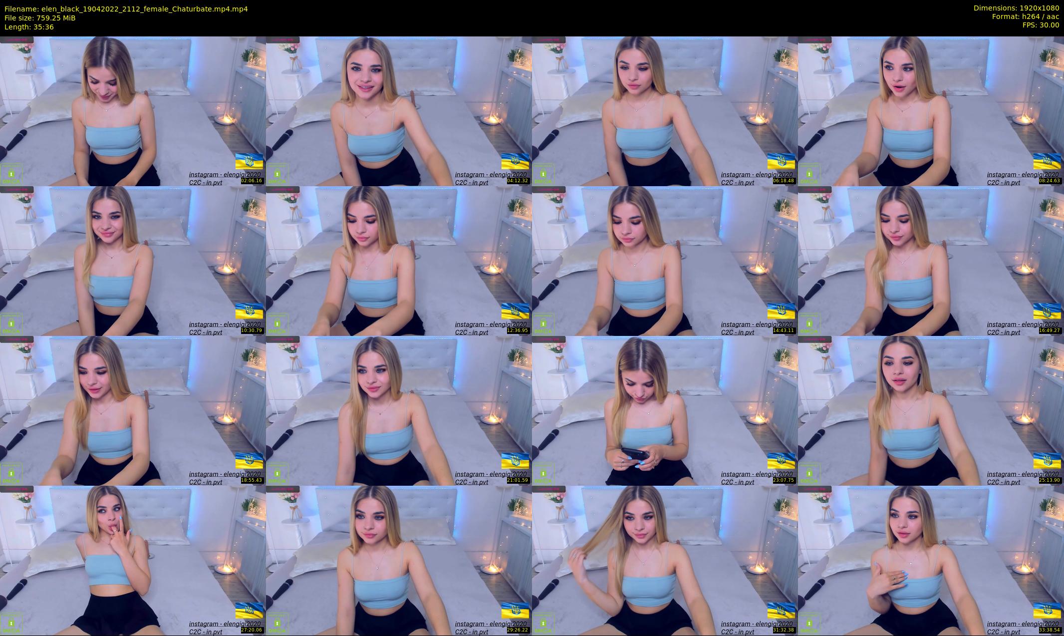 elen_black — 36 minute Chaturbate female cam show recording, 1080p, Apr 19, 2022
