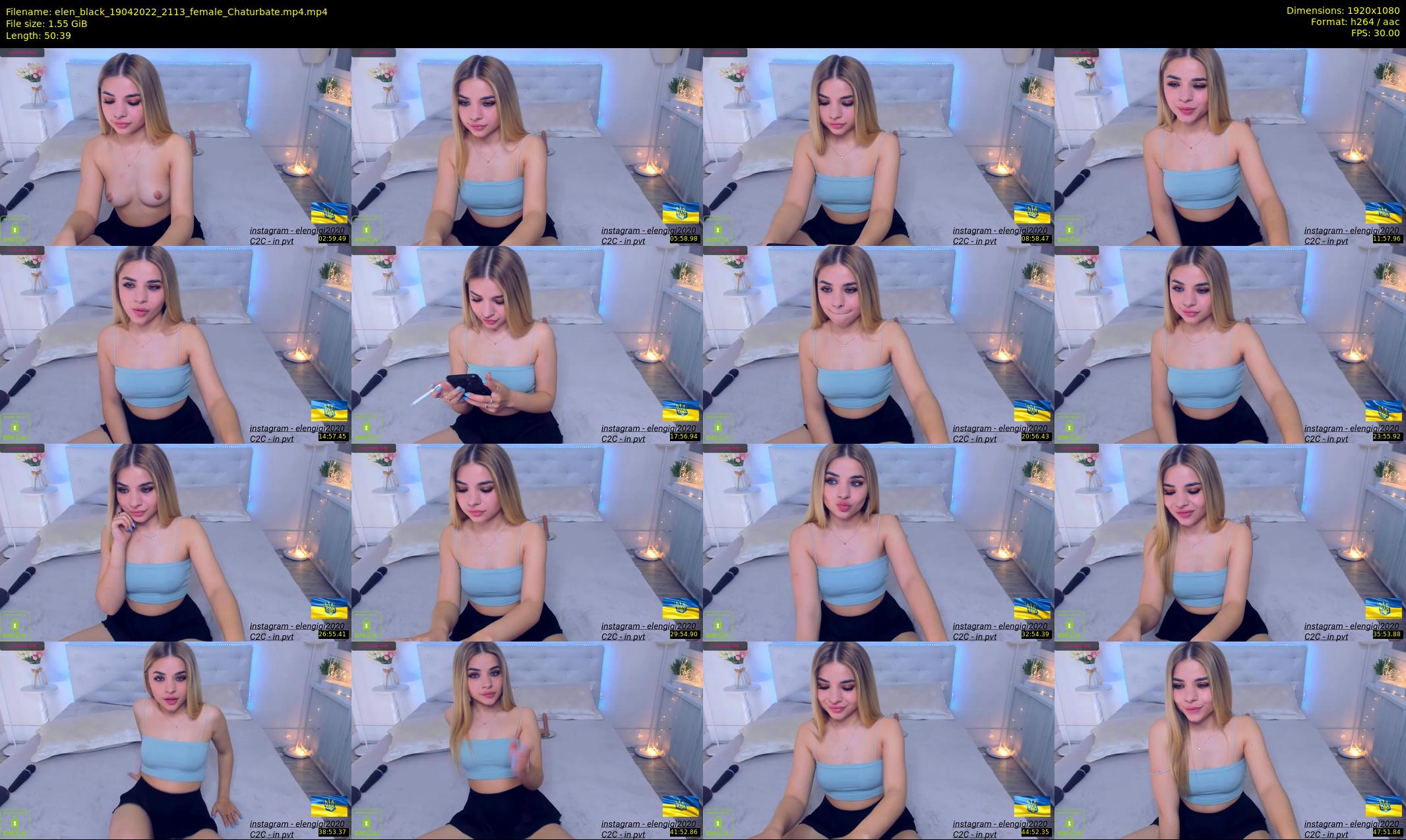 elen_black — 51 minute Chaturbate female cam show recording, 1080p, Apr 19, 2022