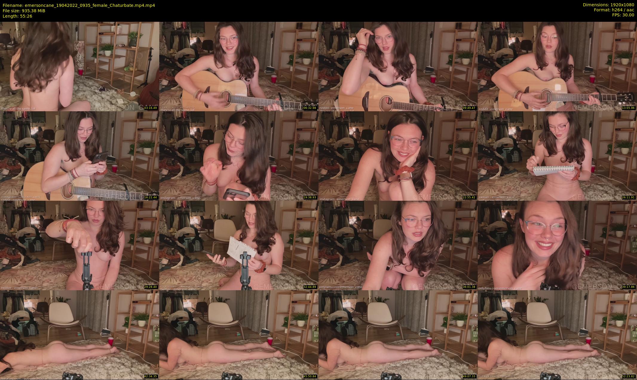 emersoncane — 56 minute Chaturbate female cam show recording, 1080p, Apr 19, 2022