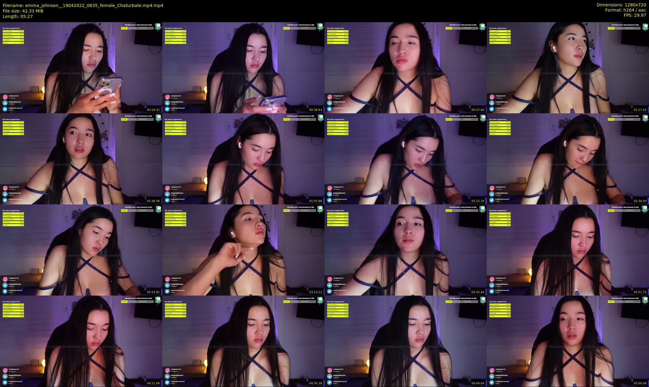 emma_johnson_ — 6 minute Chaturbate female cam show recording, 720p, Apr 19, 2022