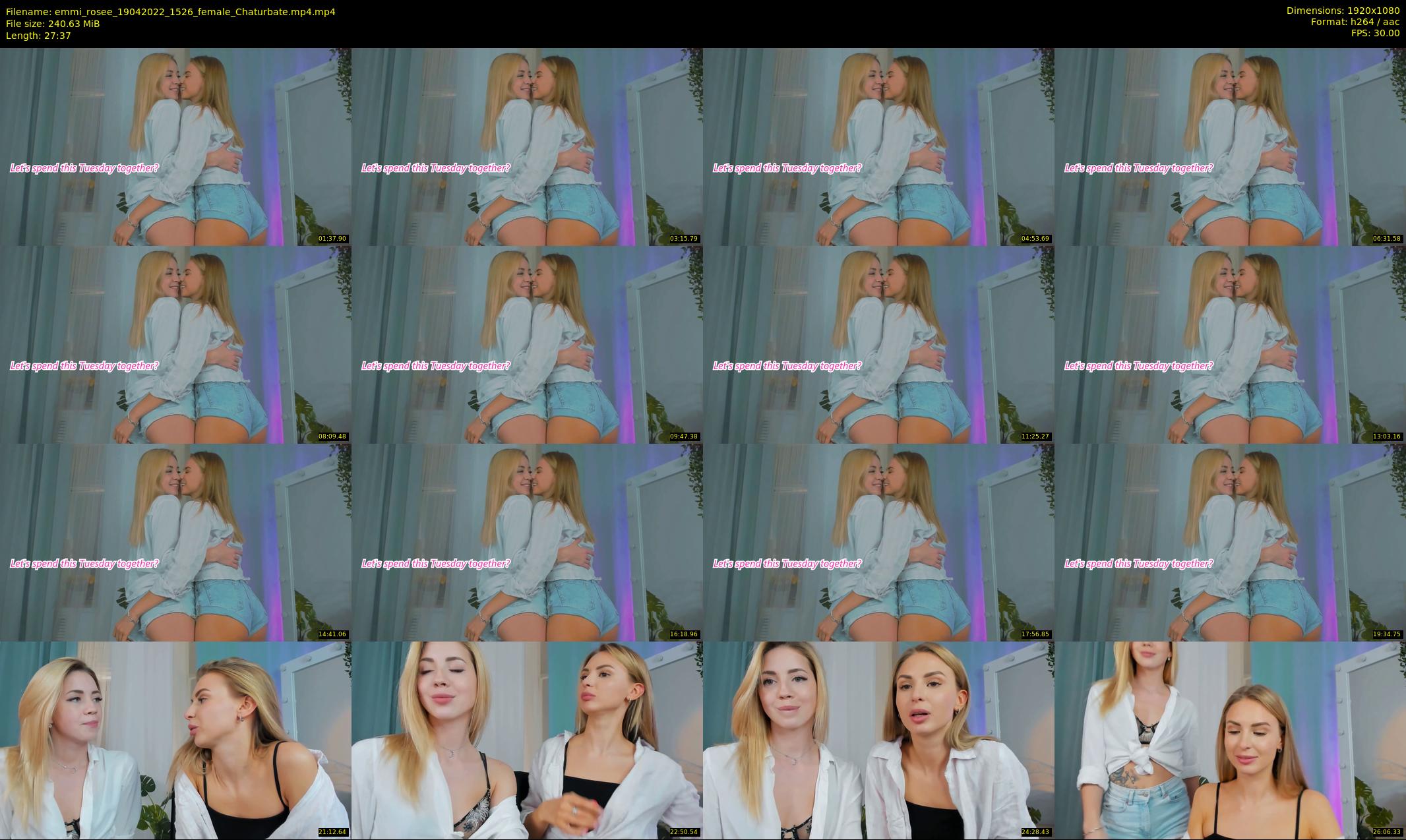 emmi_rosee — 28 minute Chaturbate female cam show recording, 1080p, Apr 19, 2022