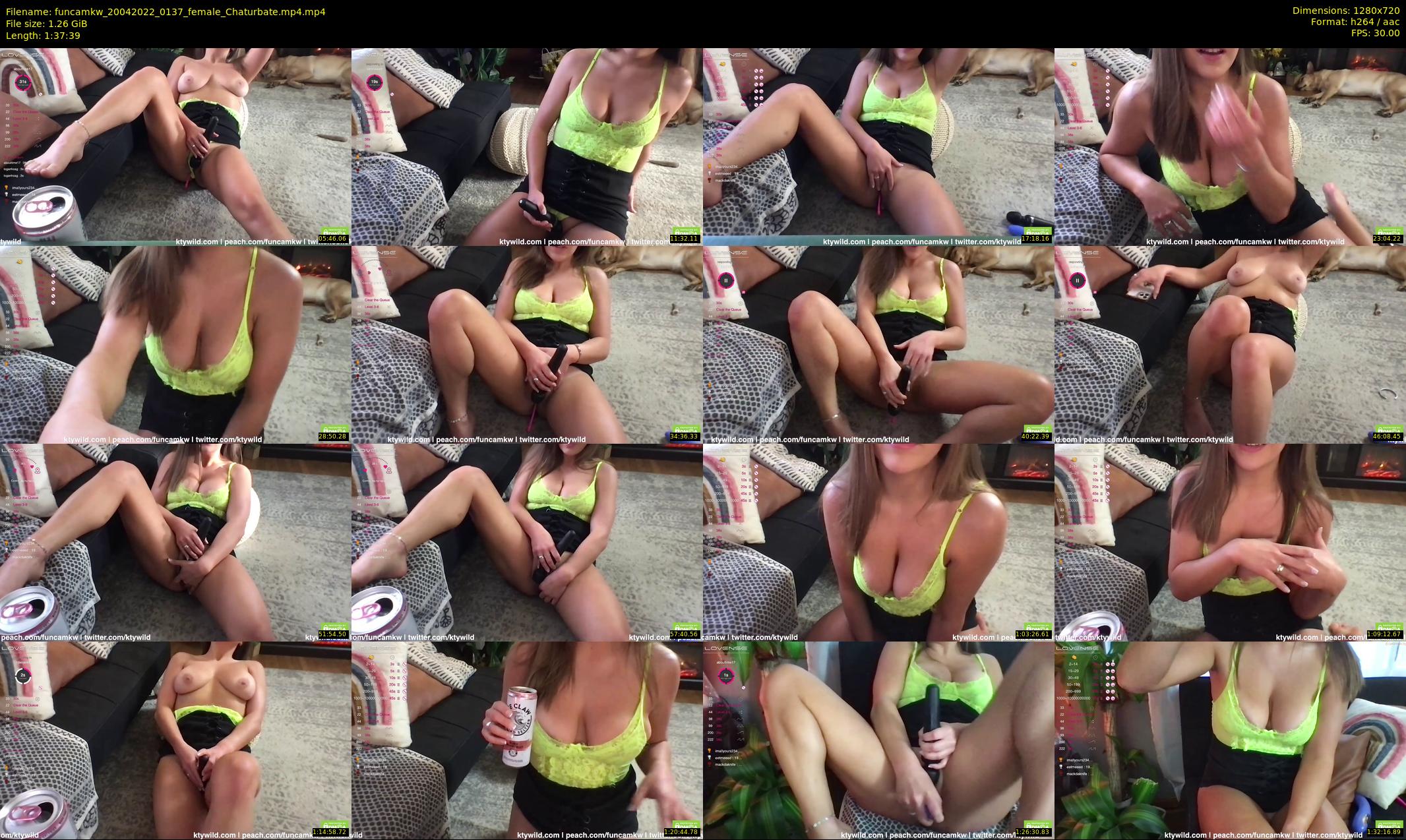 funcamkw — 98 minute Chaturbate female cam show recording, 720p, Apr 20, 2022