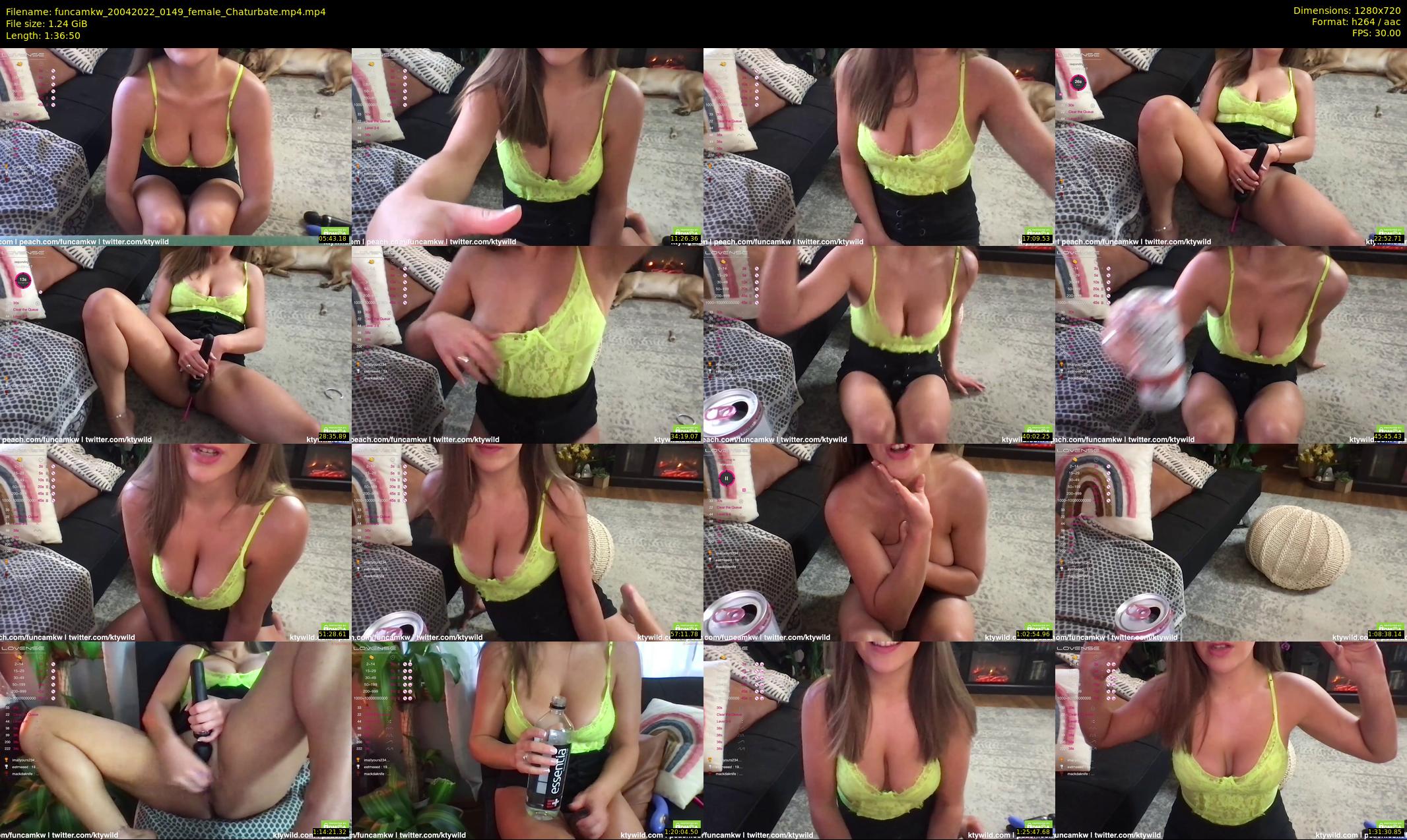 funcamkw — 97 minute Chaturbate female cam show recording, 720p, Apr 20, 2022