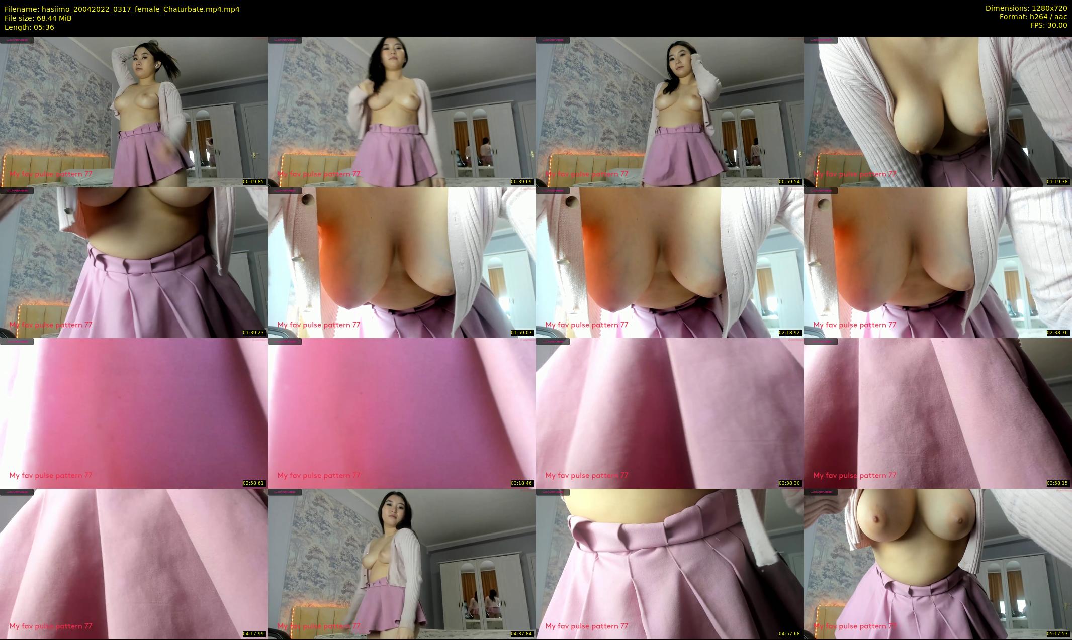 hasiimo — 6 minute Chaturbate female cam show recording, 720p, Apr 20, 2022
