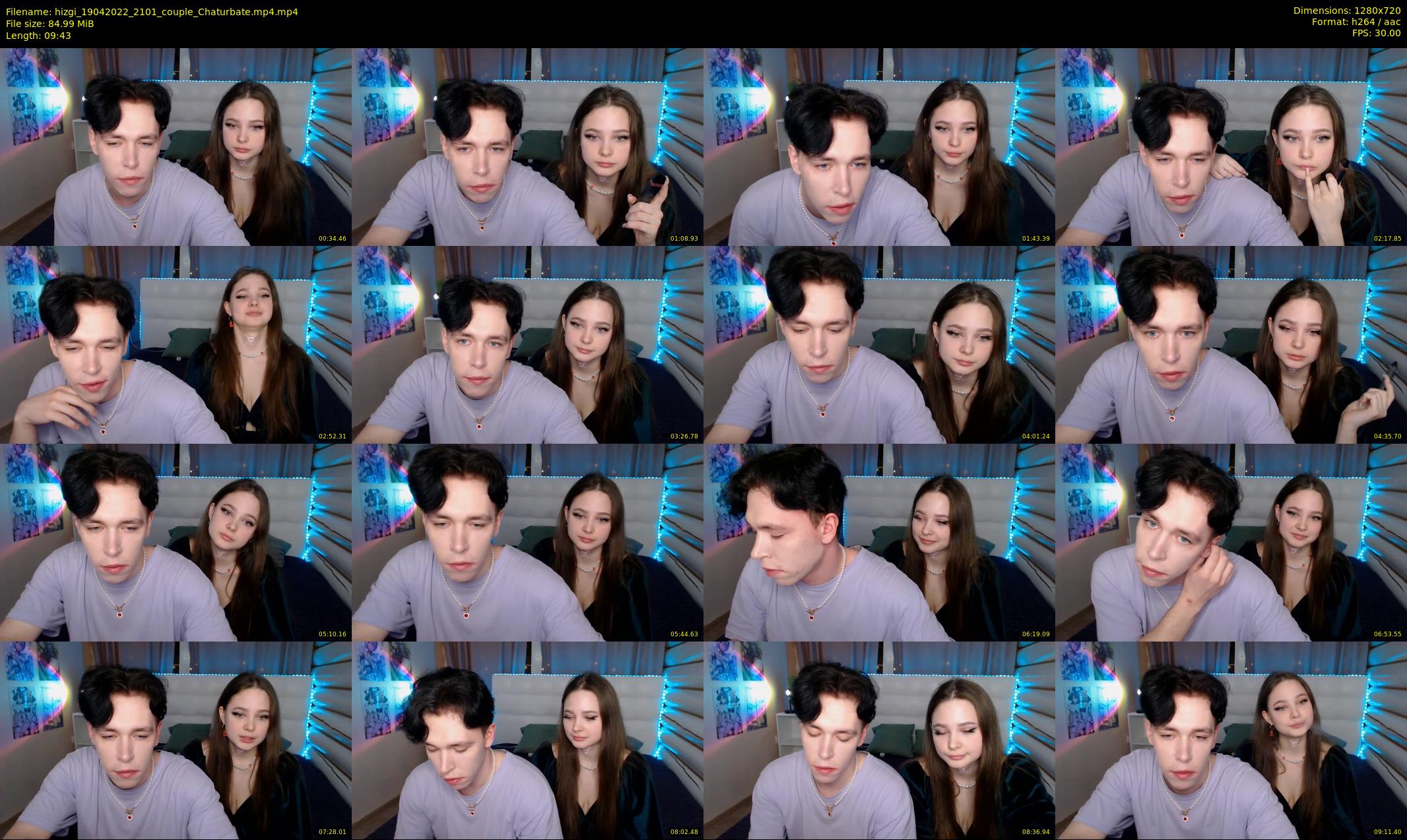 hizgi — 10 minute Chaturbate couple cam show recording, 720p, Apr 19, 2022
